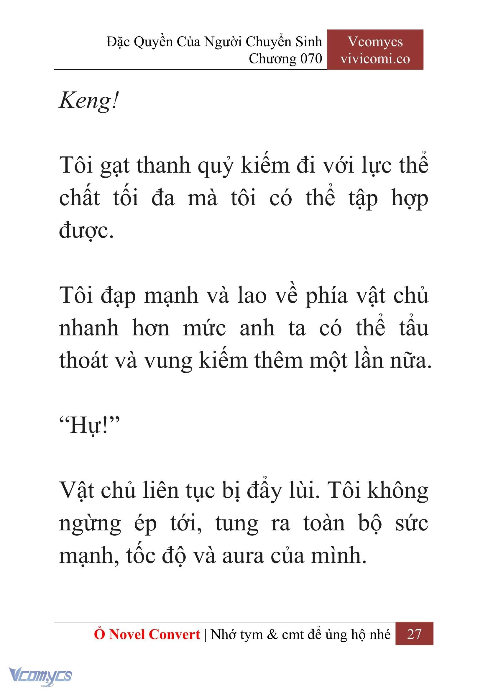 [Novel] Đặc Quyền Của Người Chuyển Sinh Chapter 70 - Trang 30