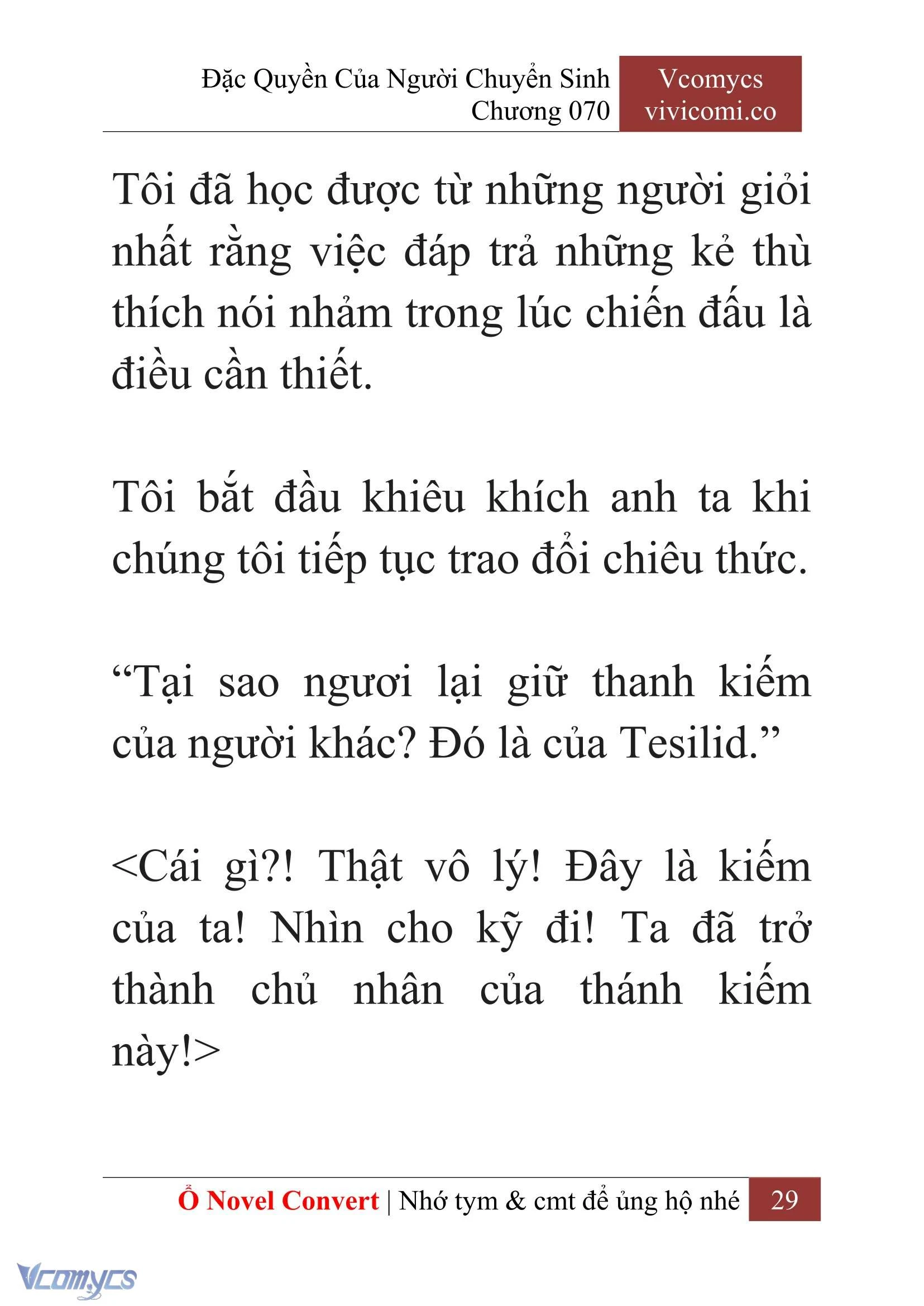 [Novel] Đặc Quyền Của Người Chuyển Sinh Chapter 70 - Trang 32