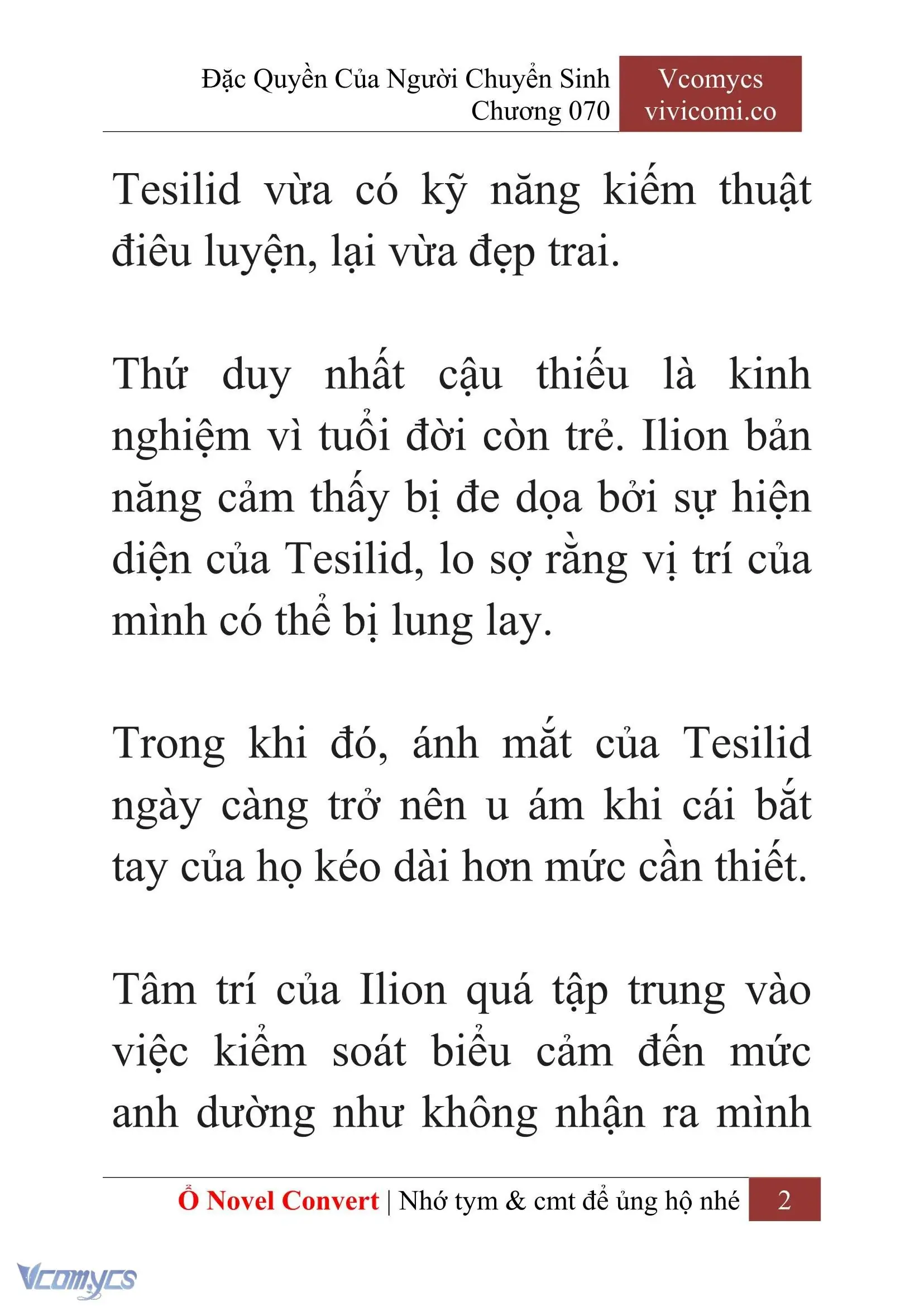 [Novel] Đặc Quyền Của Người Chuyển Sinh Chapter 70 - Trang 5