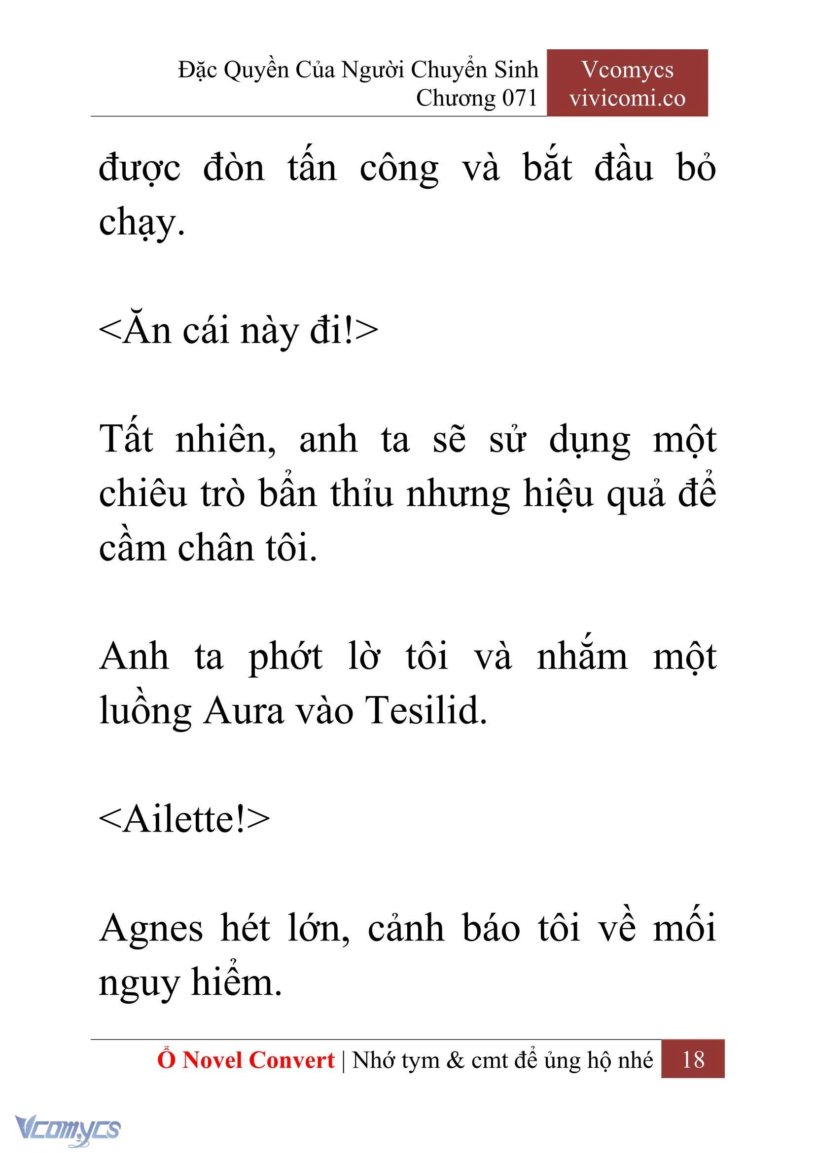 [Novel] Đặc Quyền Của Người Chuyển Sinh Chapter 71 - Trang 21