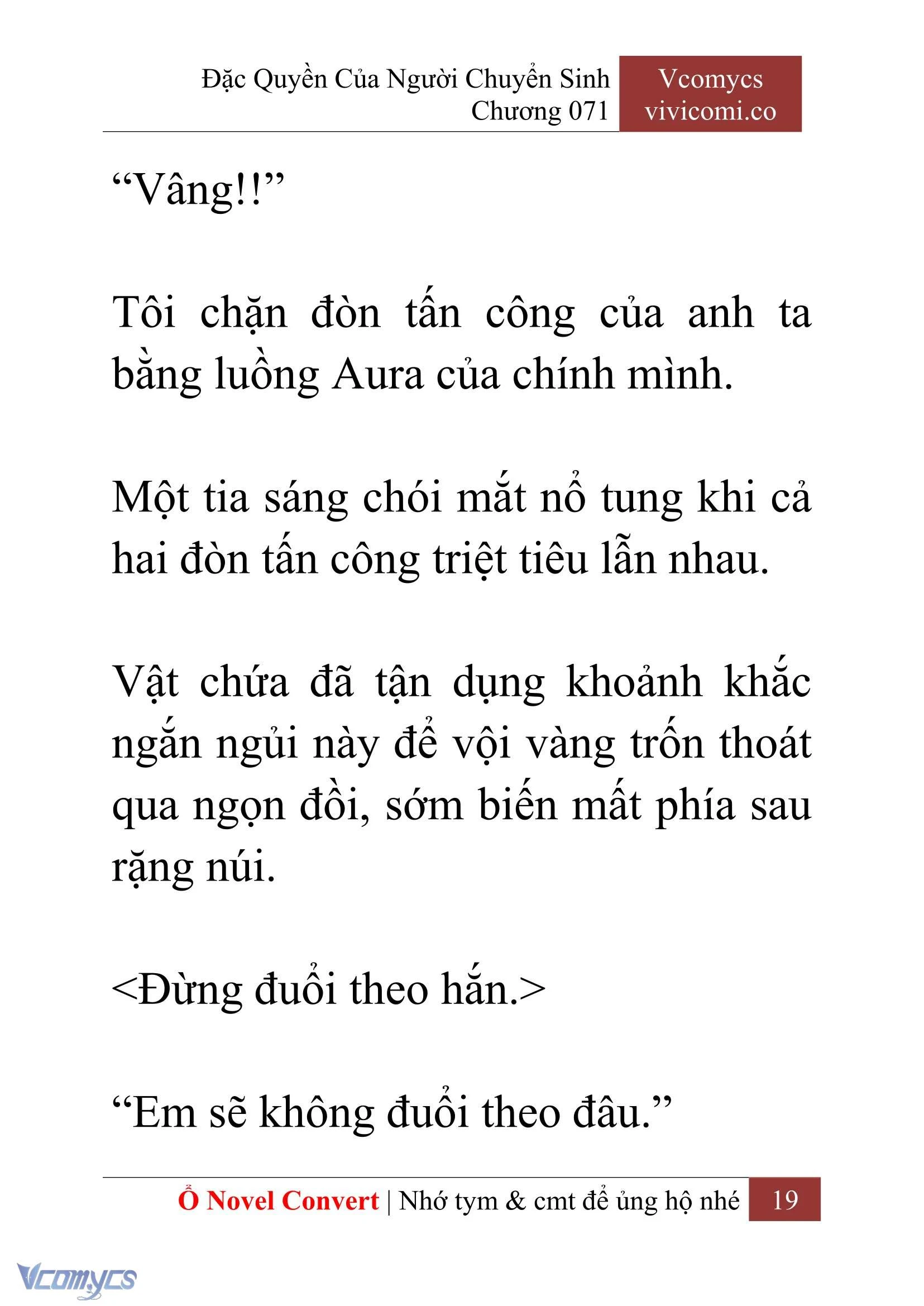 [Novel] Đặc Quyền Của Người Chuyển Sinh Chapter 71 - Trang 22