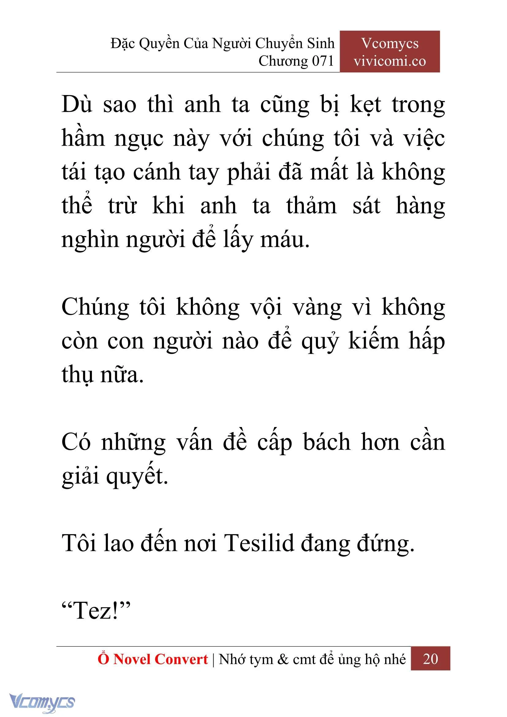 [Novel] Đặc Quyền Của Người Chuyển Sinh Chapter 71 - Trang 23