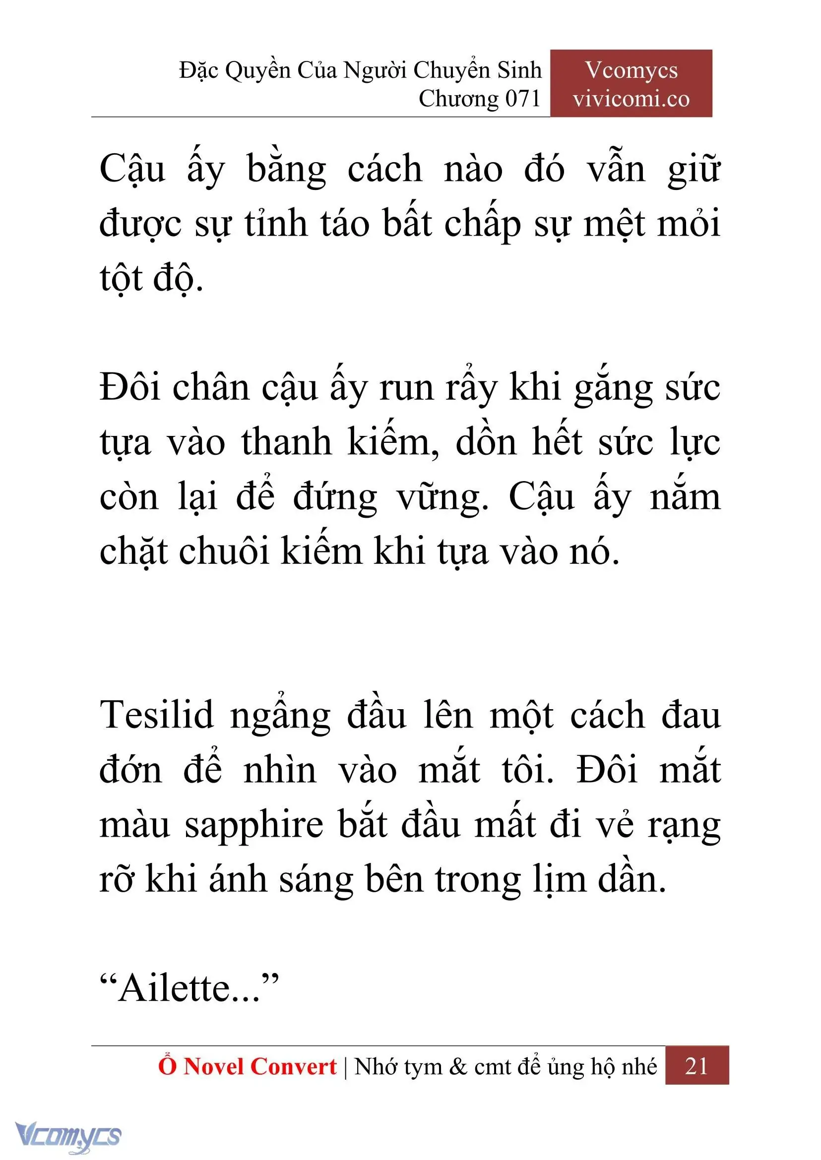 [Novel] Đặc Quyền Của Người Chuyển Sinh Chapter 71 - Trang 24
