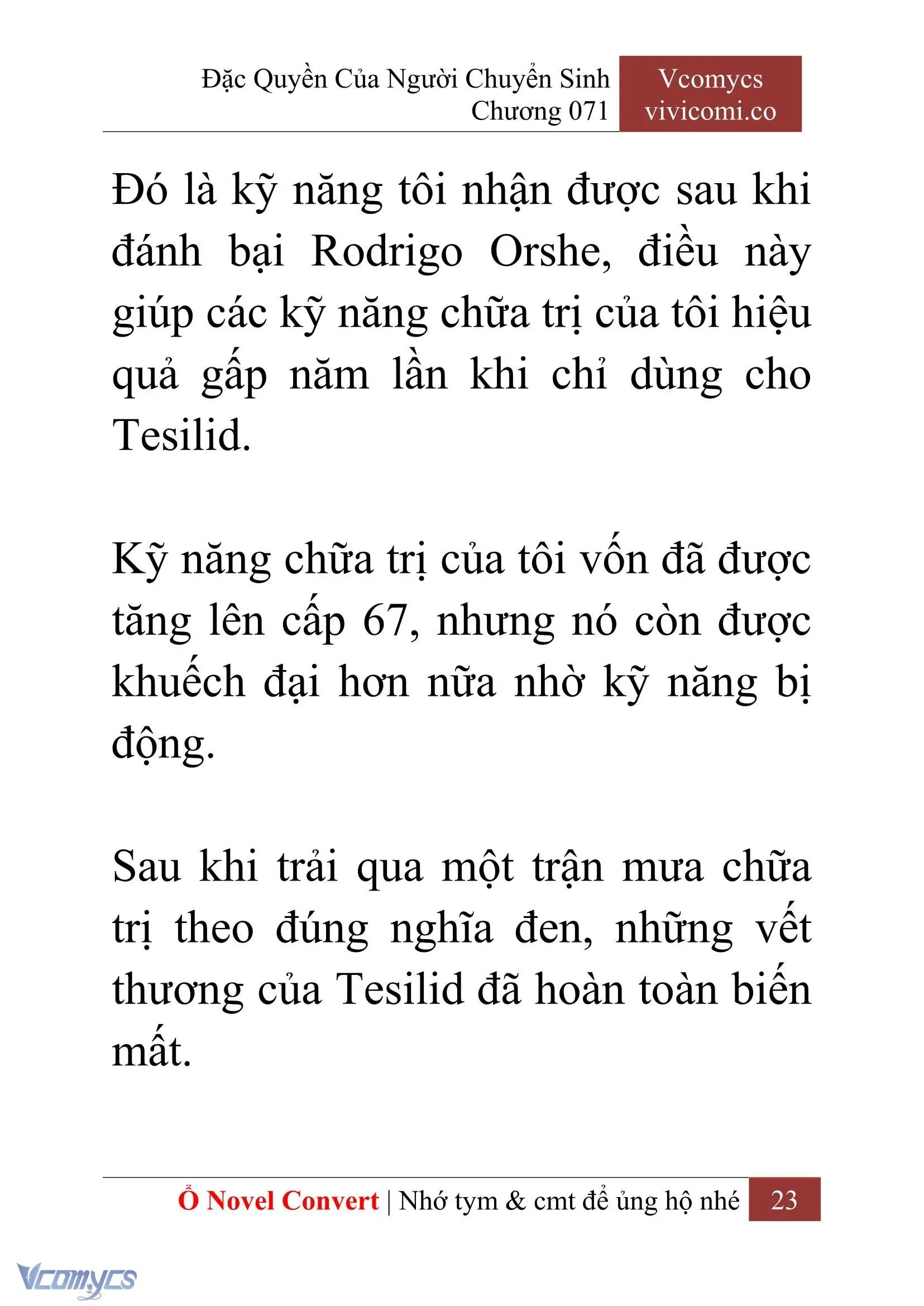 [Novel] Đặc Quyền Của Người Chuyển Sinh Chapter 71 - Trang 26