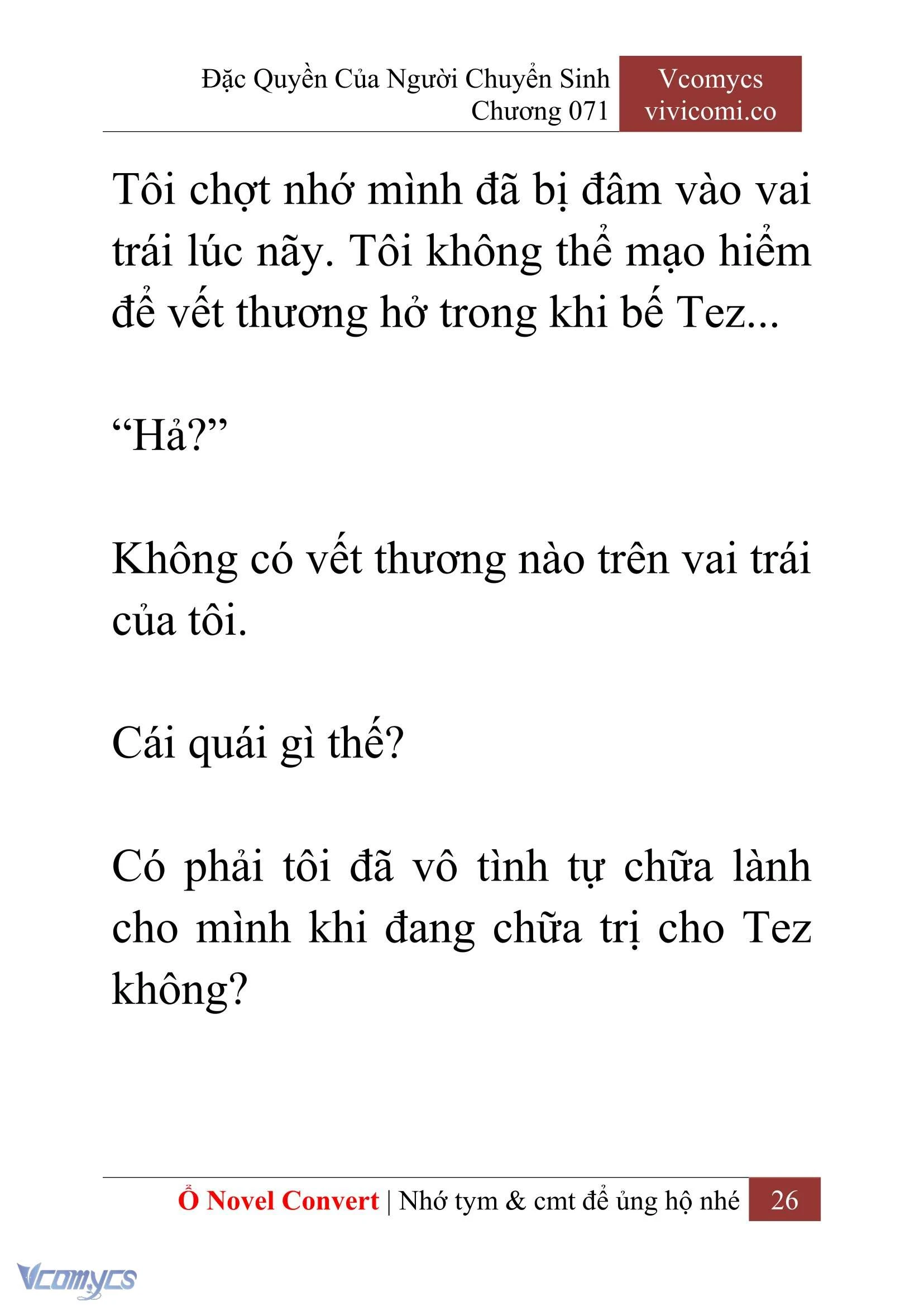 [Novel] Đặc Quyền Của Người Chuyển Sinh Chapter 71 - Trang 29