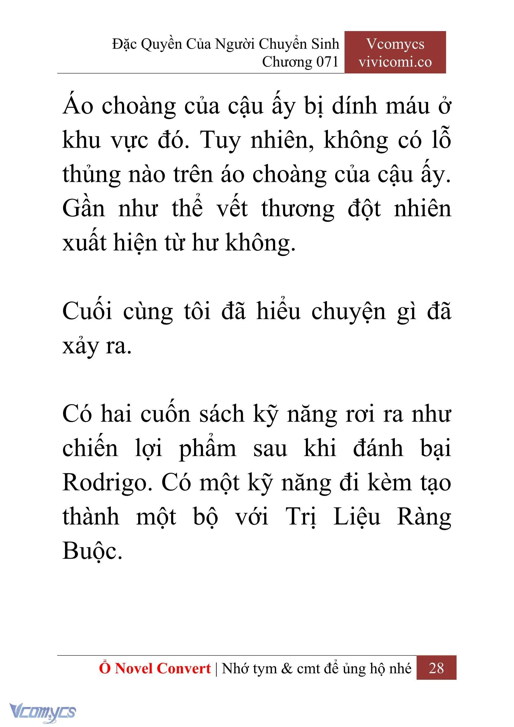 [Novel] Đặc Quyền Của Người Chuyển Sinh Chapter 71 - Trang 31