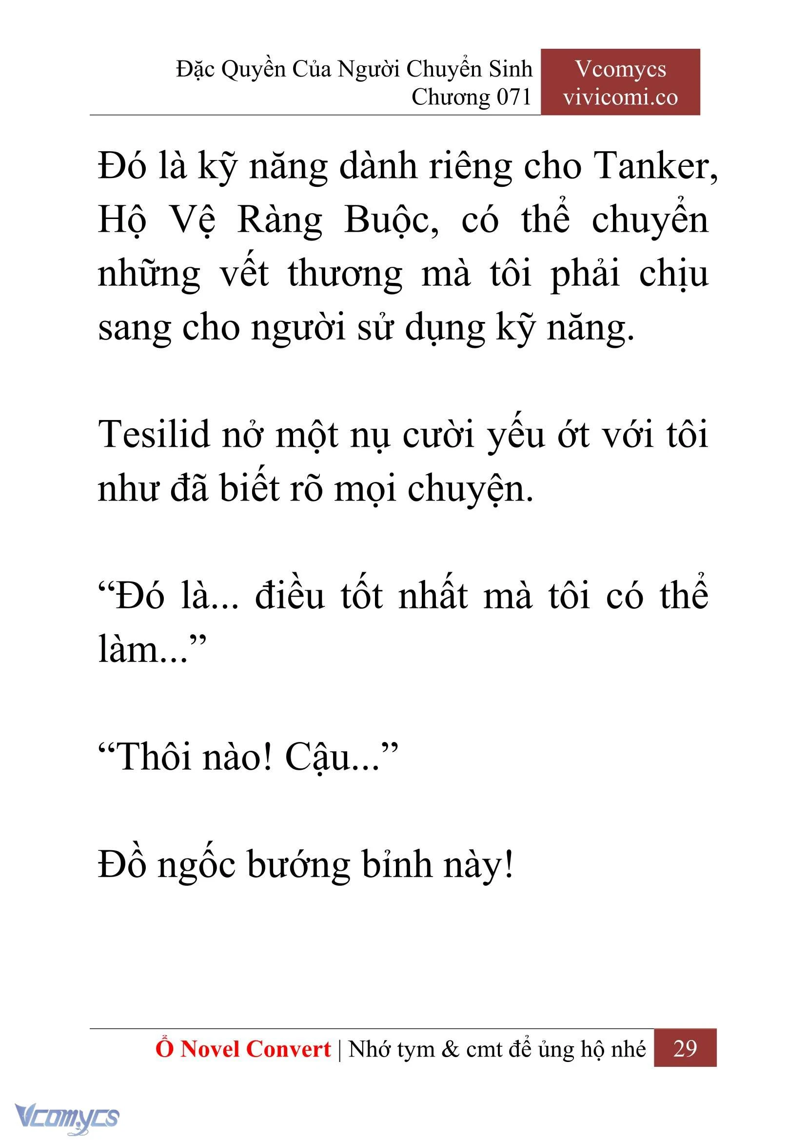 [Novel] Đặc Quyền Của Người Chuyển Sinh Chapter 71 - Trang 32