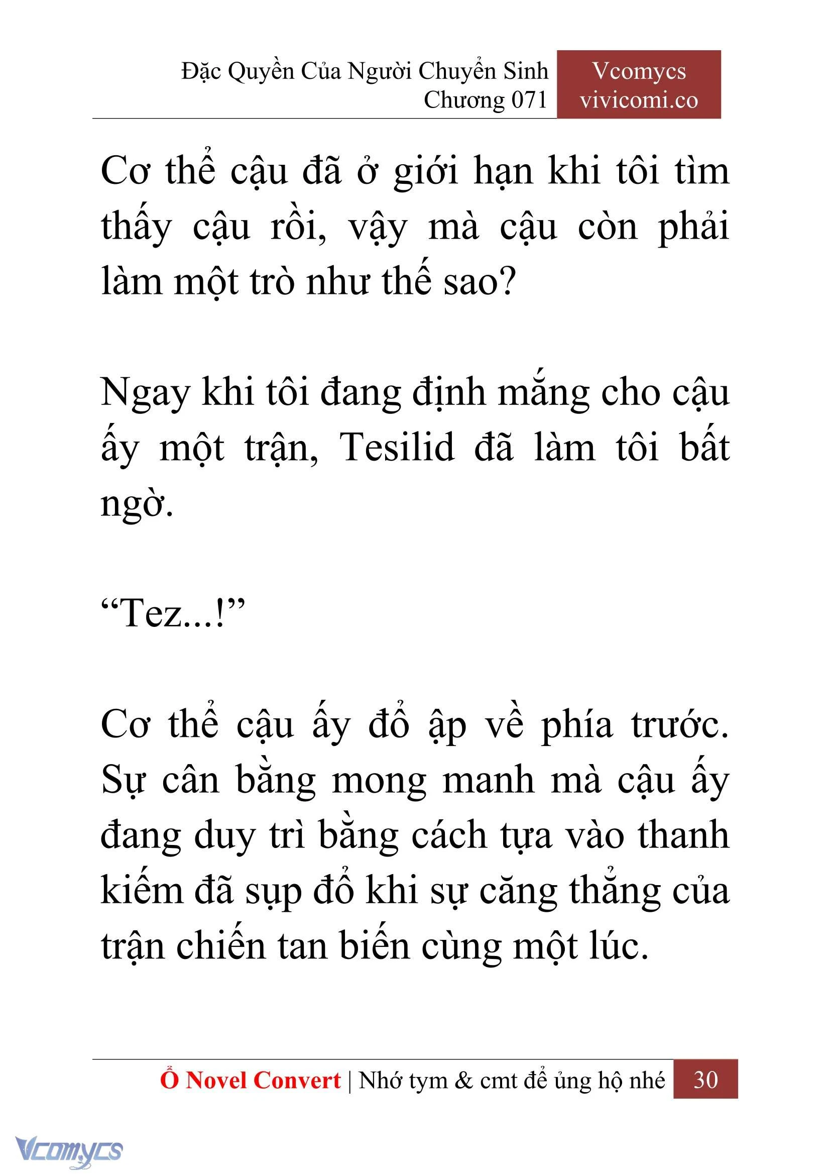 [Novel] Đặc Quyền Của Người Chuyển Sinh Chapter 71 - Trang 33