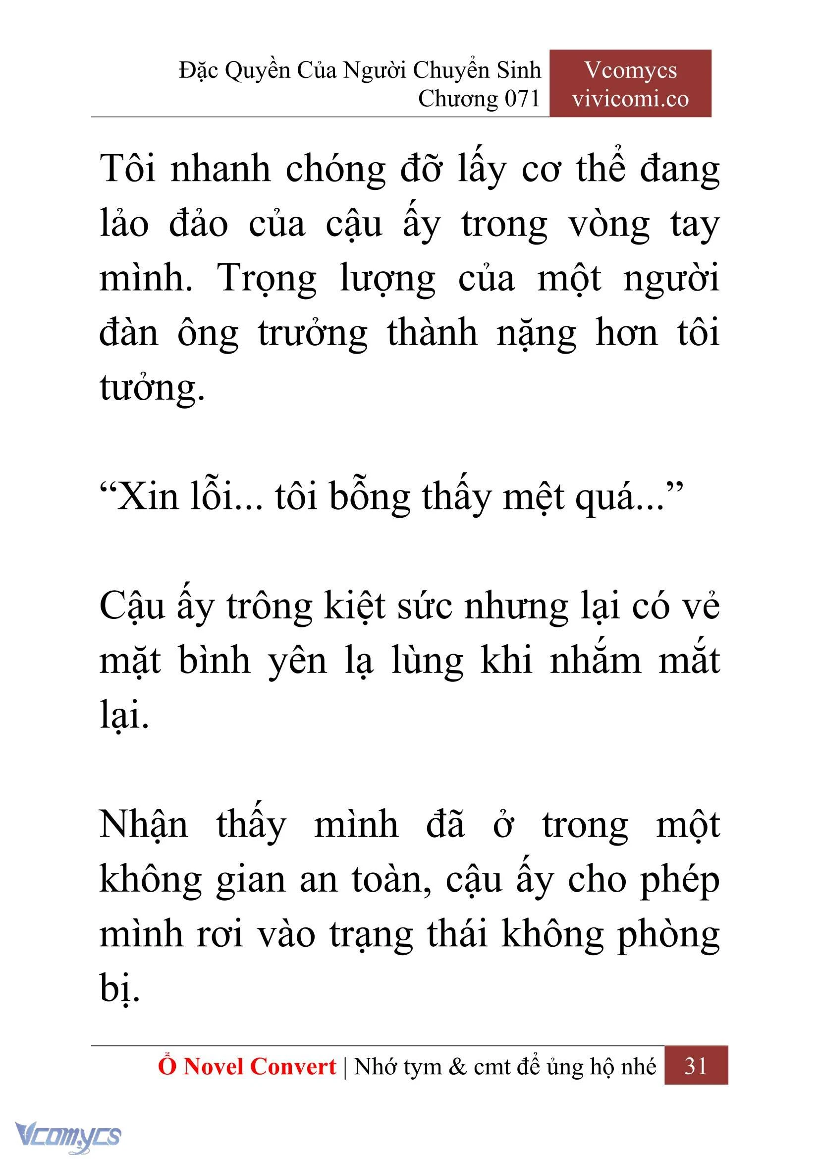 [Novel] Đặc Quyền Của Người Chuyển Sinh Chapter 71 - Trang 34