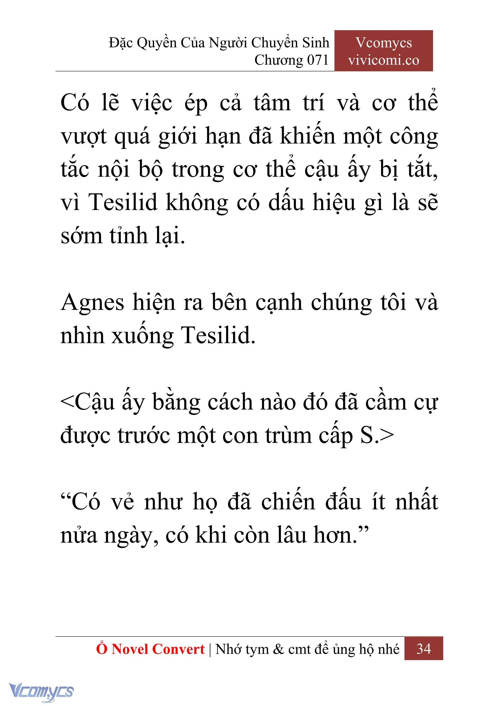 [Novel] Đặc Quyền Của Người Chuyển Sinh Chapter 71 - Trang 37
