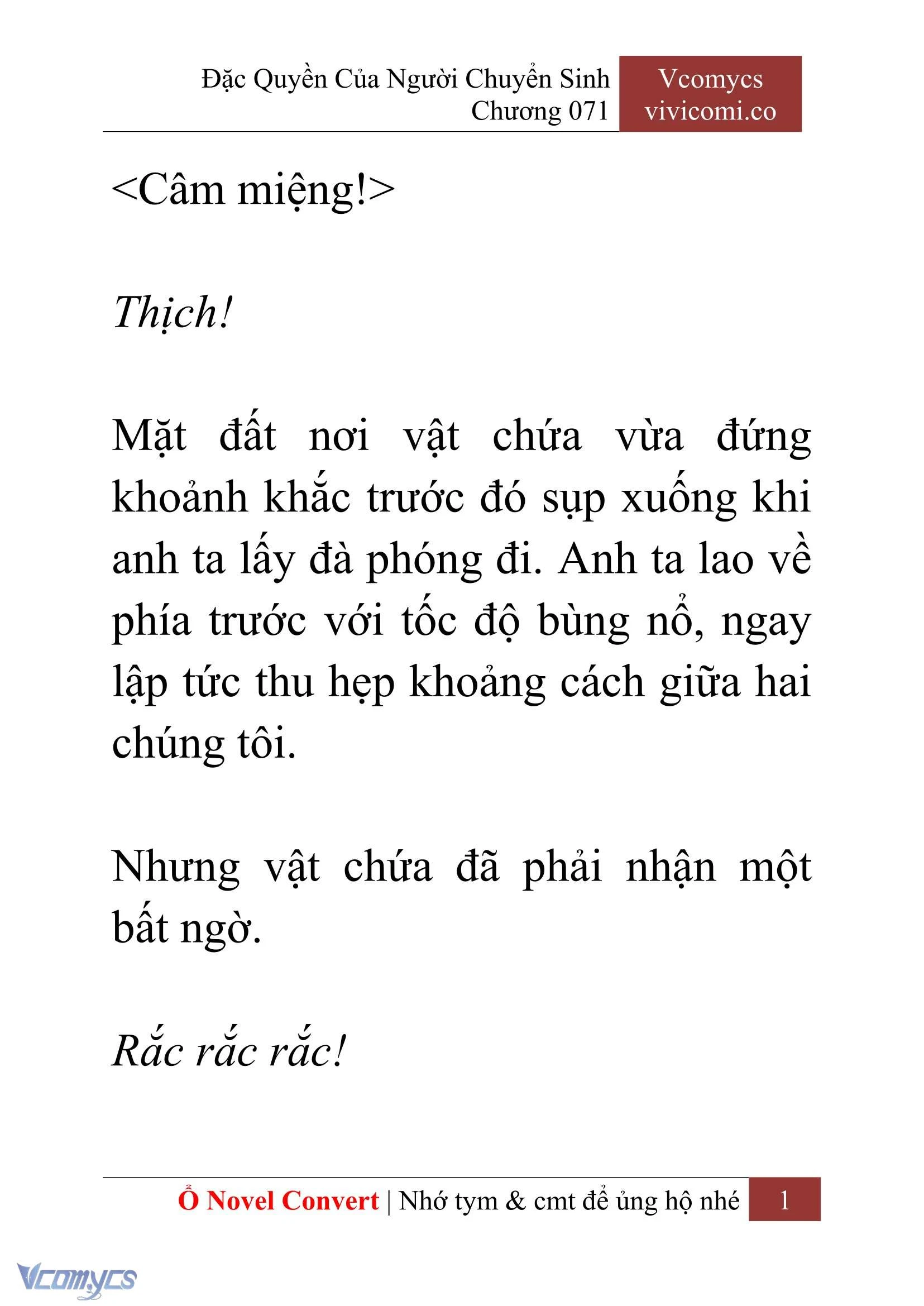 [Novel] Đặc Quyền Của Người Chuyển Sinh Chapter 71 - Trang 4