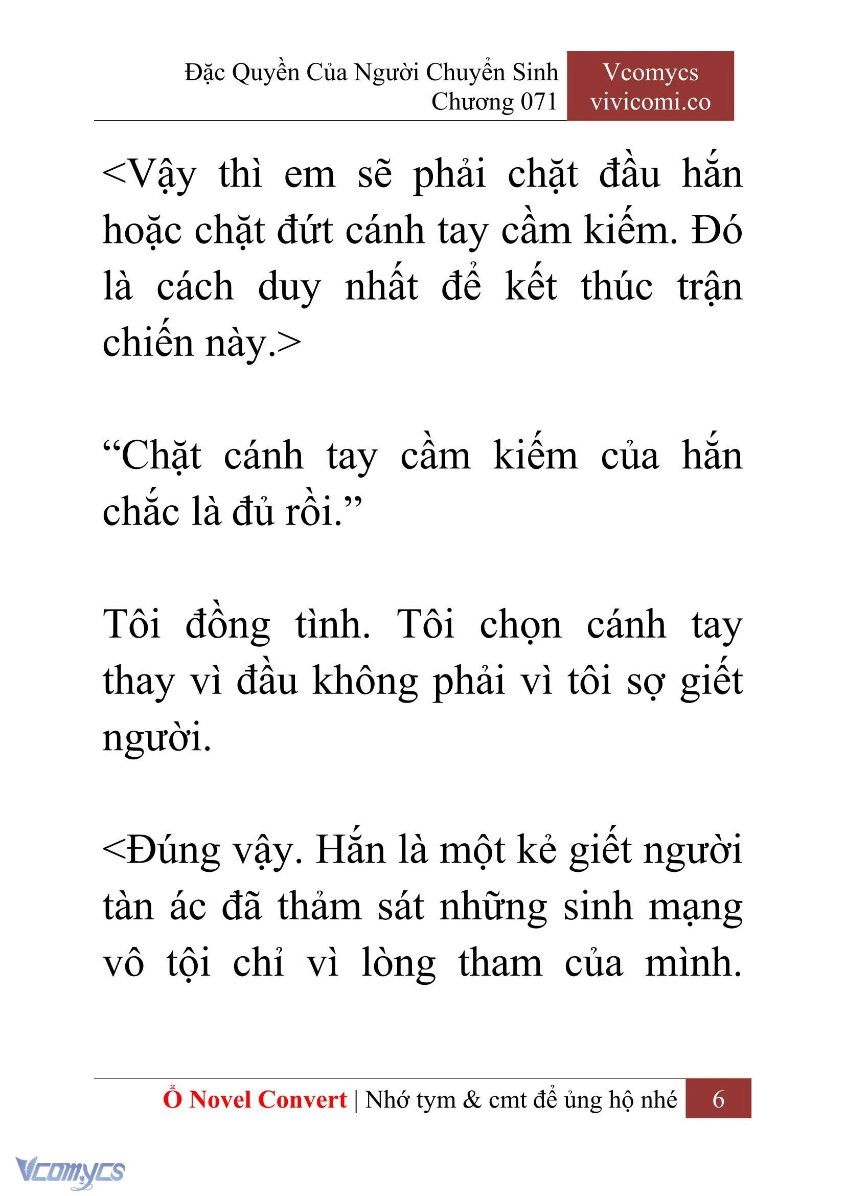 [Novel] Đặc Quyền Của Người Chuyển Sinh Chapter 71 - Trang 9