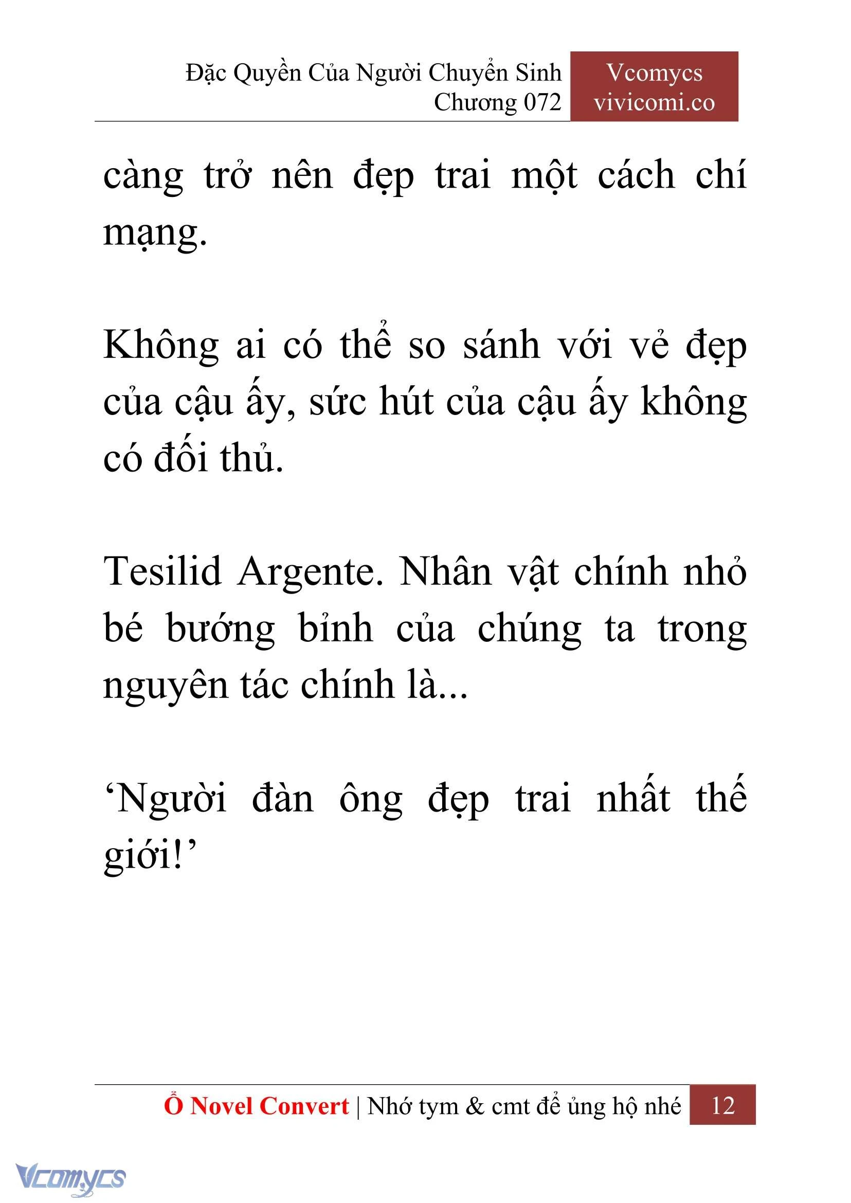 [Novel] Đặc Quyền Của Người Chuyển Sinh Chapter 72 - Trang 15