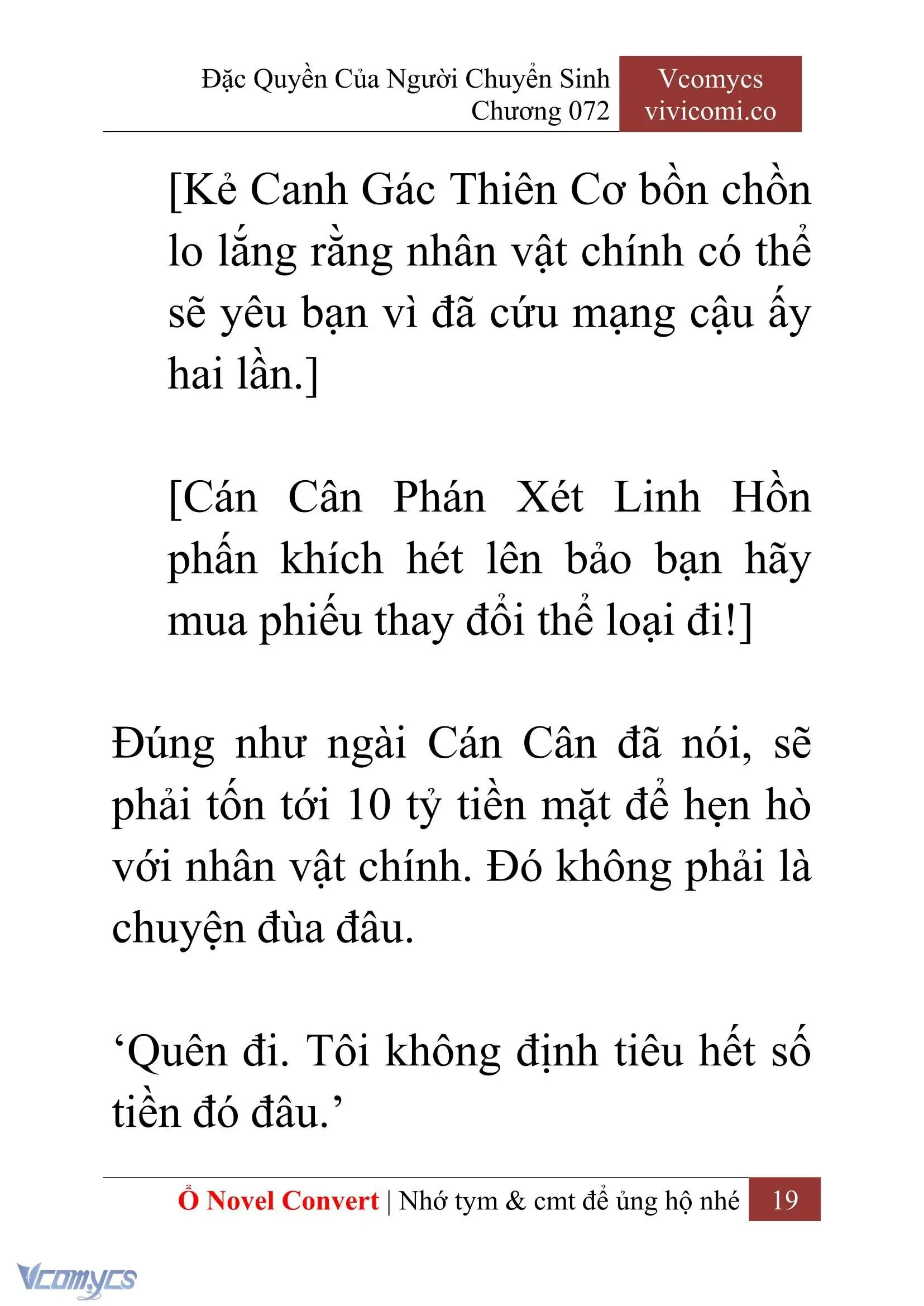 [Novel] Đặc Quyền Của Người Chuyển Sinh Chapter 72 - Trang 22