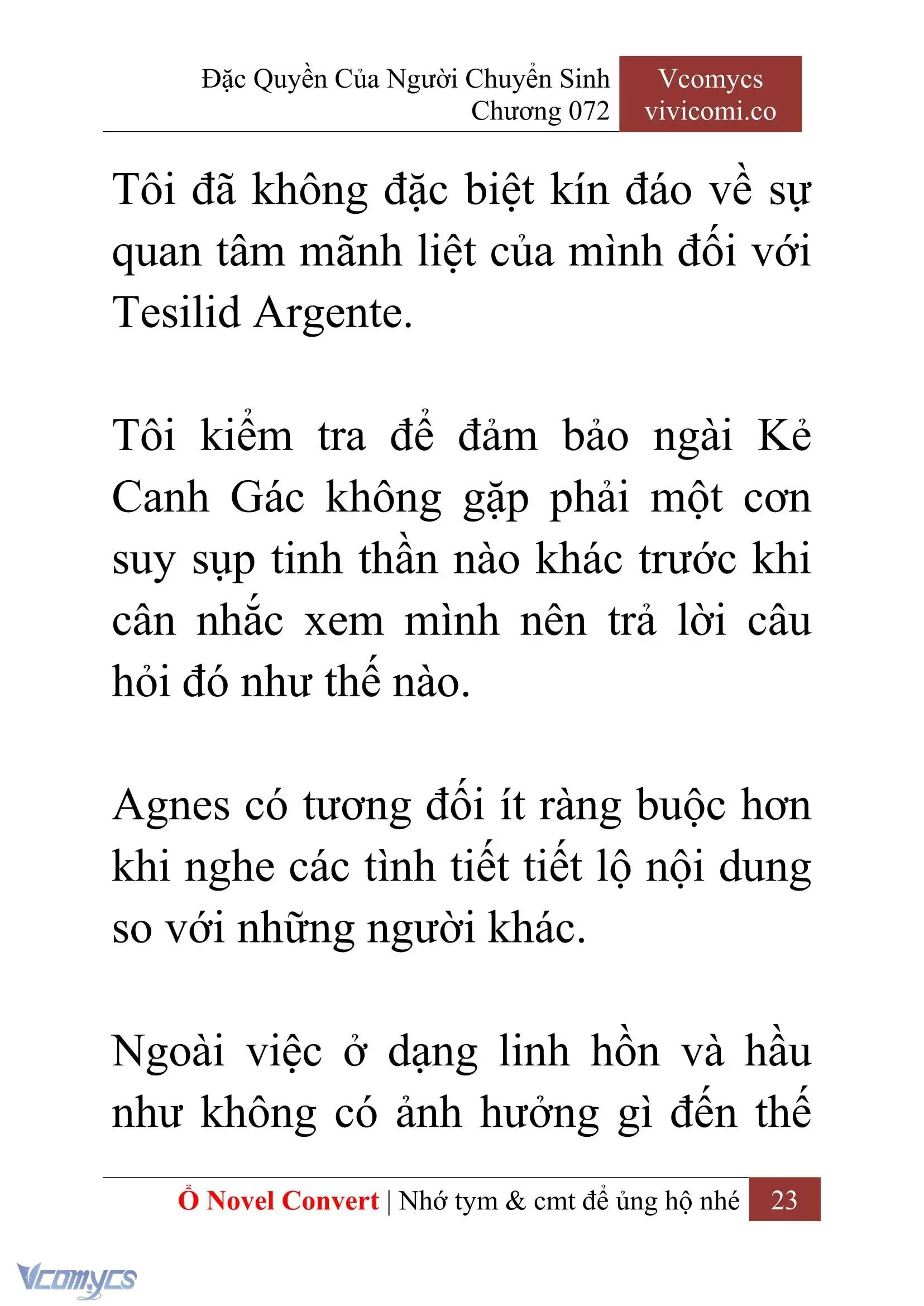 [Novel] Đặc Quyền Của Người Chuyển Sinh Chapter 72 - Trang 26