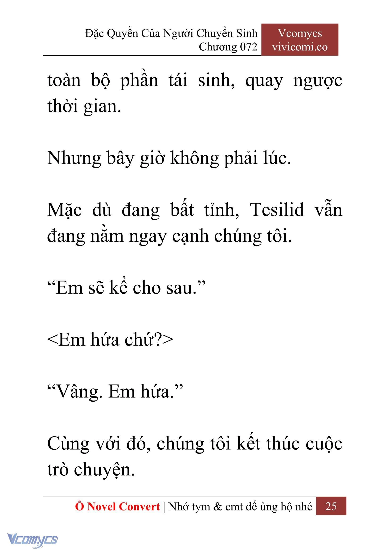 [Novel] Đặc Quyền Của Người Chuyển Sinh Chapter 72 - Trang 28