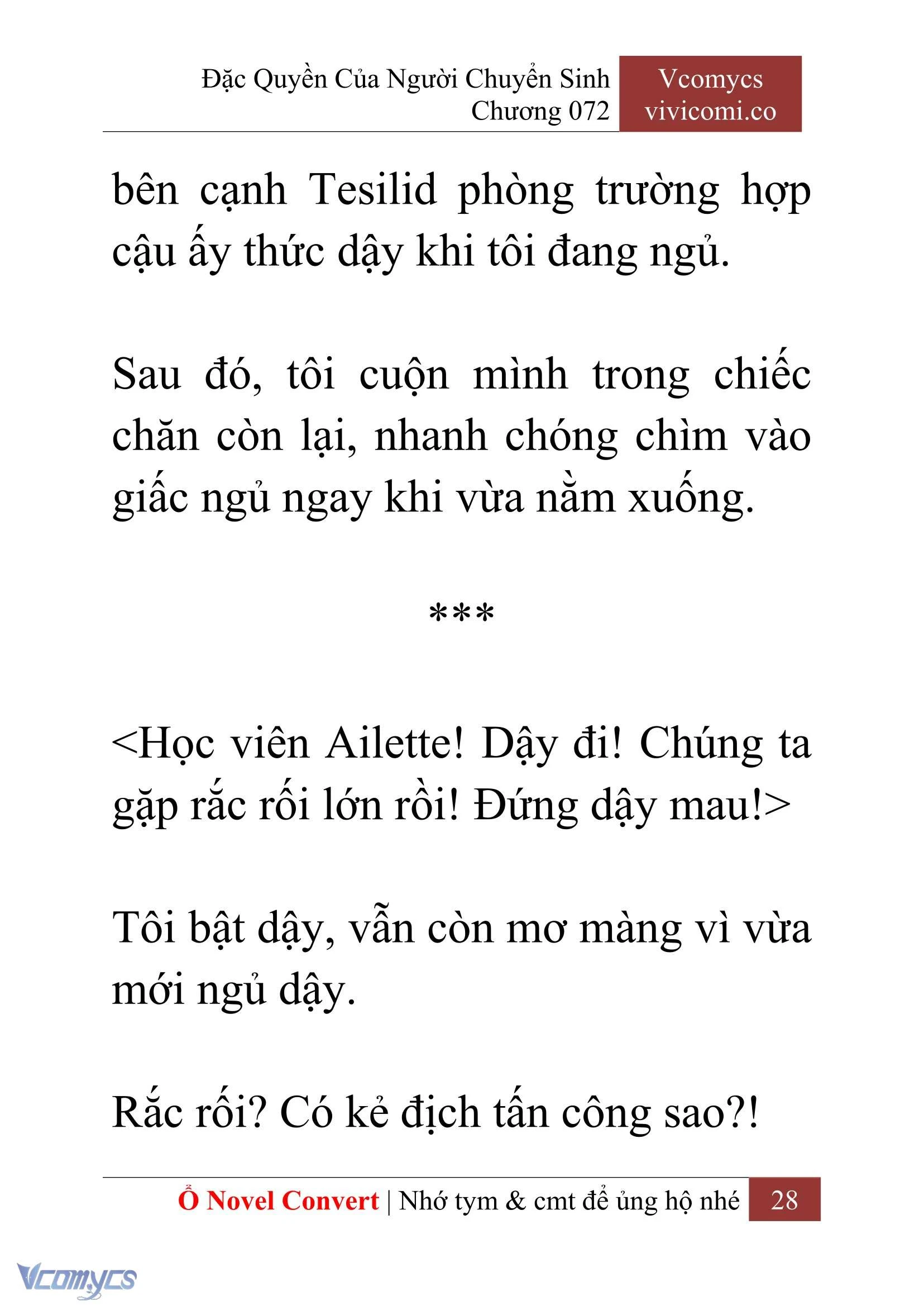 [Novel] Đặc Quyền Của Người Chuyển Sinh Chapter 72 - Trang 31