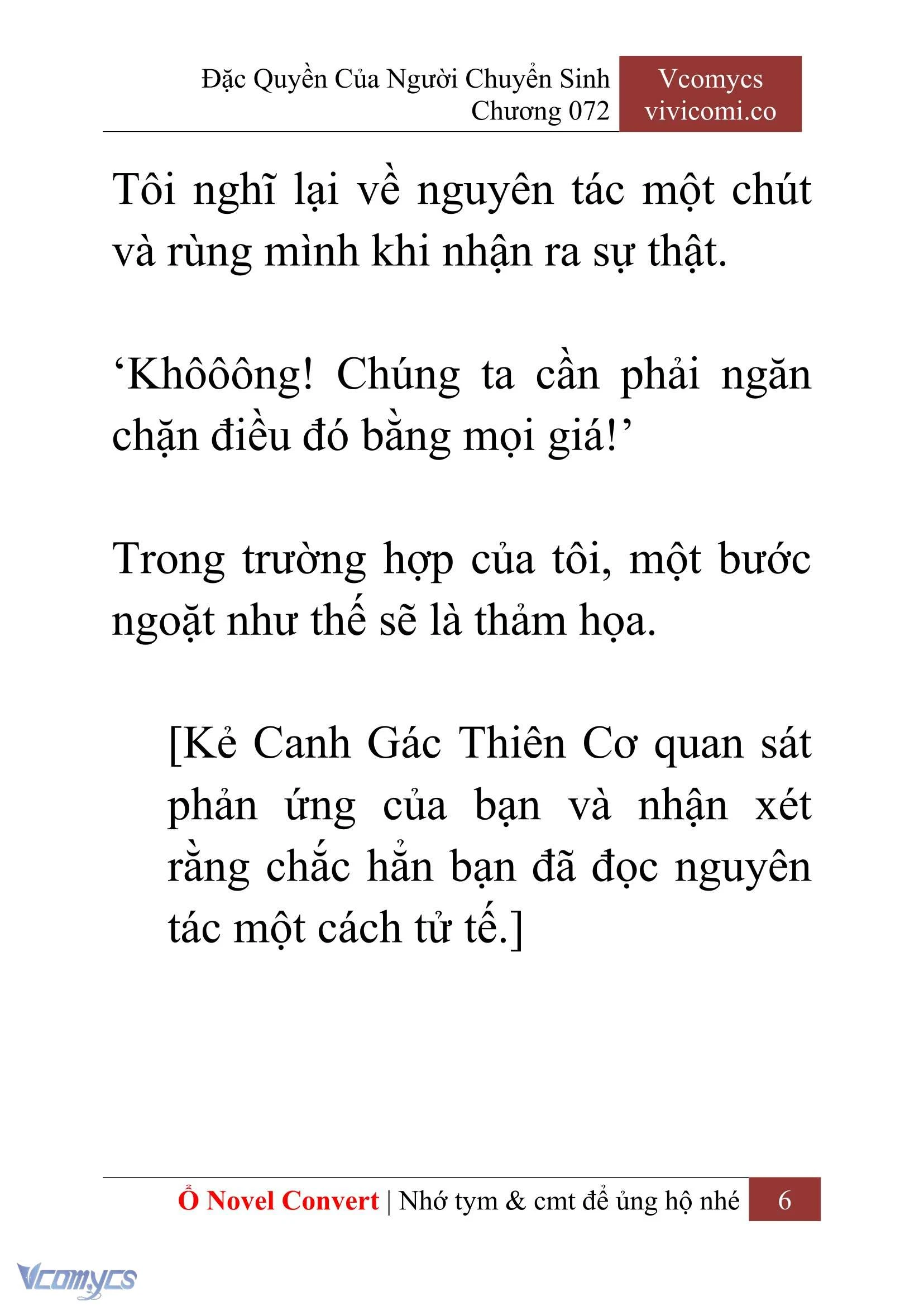 [Novel] Đặc Quyền Của Người Chuyển Sinh Chapter 72 - Trang 9