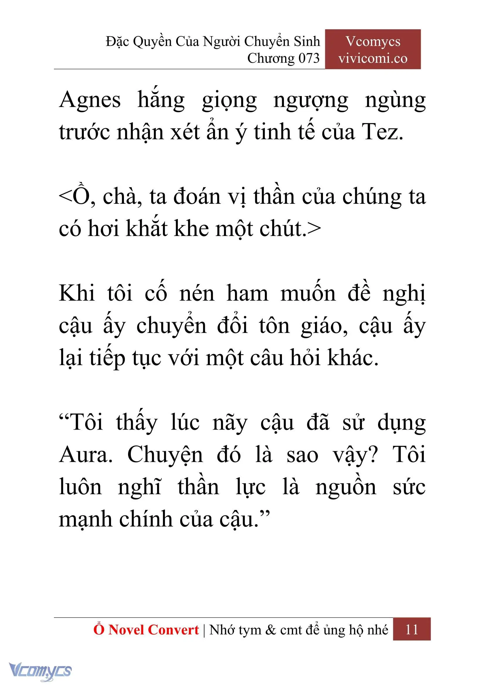 [Novel] Đặc Quyền Của Người Chuyển Sinh Chapter 73 - Trang 14