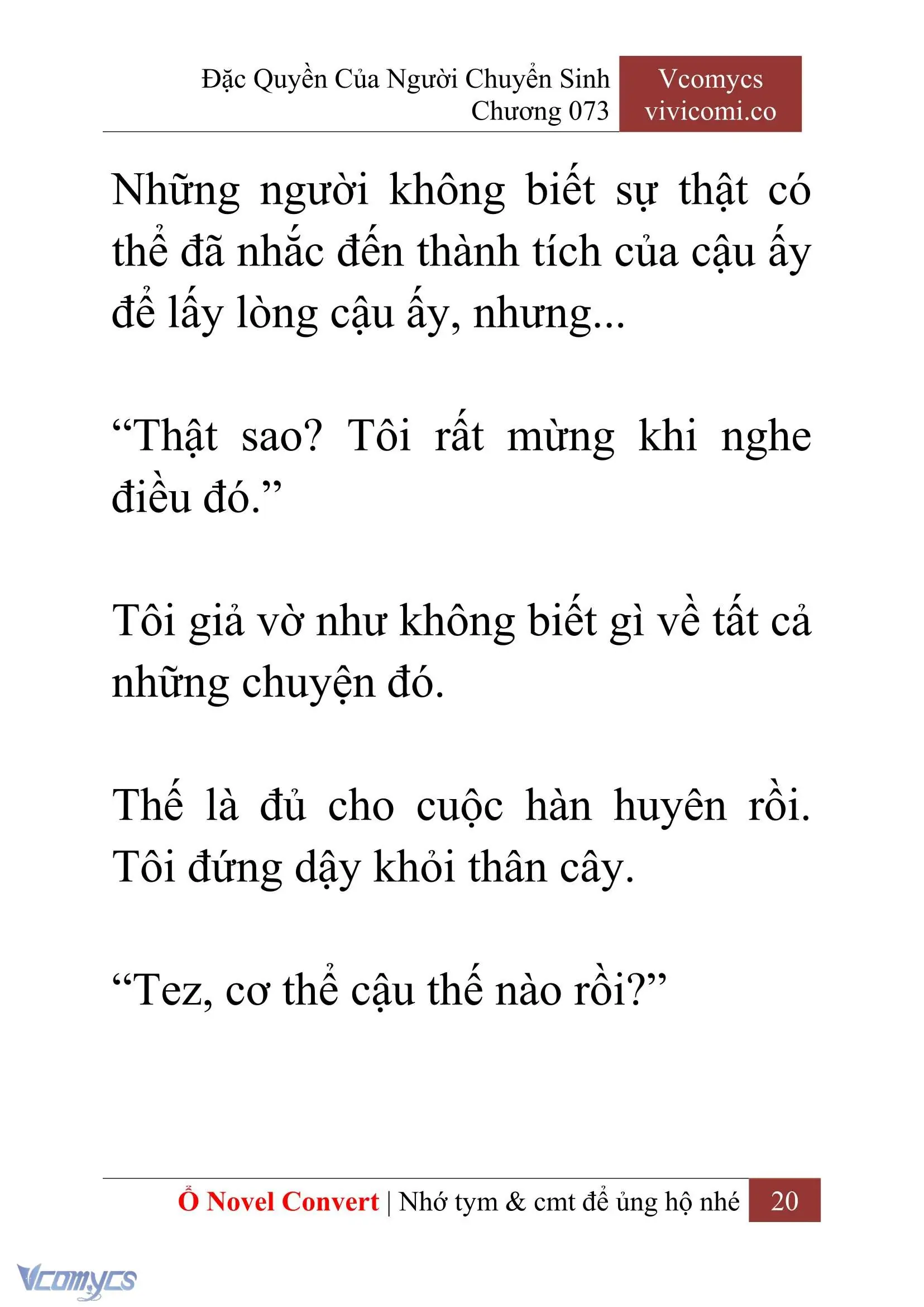 [Novel] Đặc Quyền Của Người Chuyển Sinh Chapter 73 - Trang 23