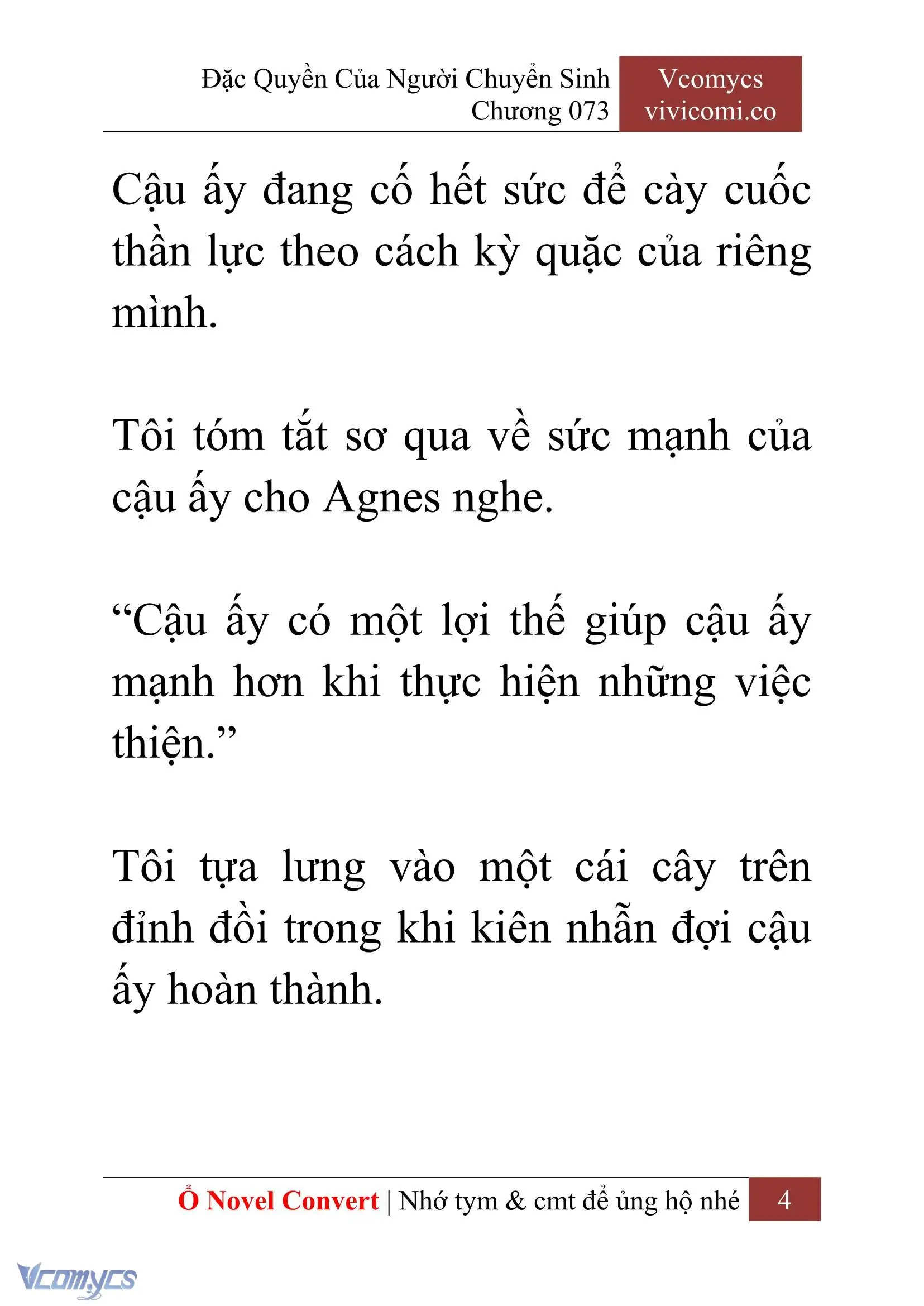[Novel] Đặc Quyền Của Người Chuyển Sinh Chapter 73 - Trang 7