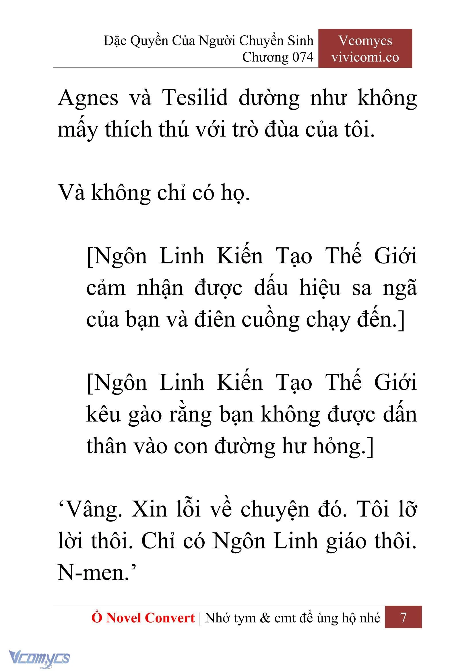 [Novel] Đặc Quyền Của Người Chuyển Sinh Chapter 74 - Trang 10