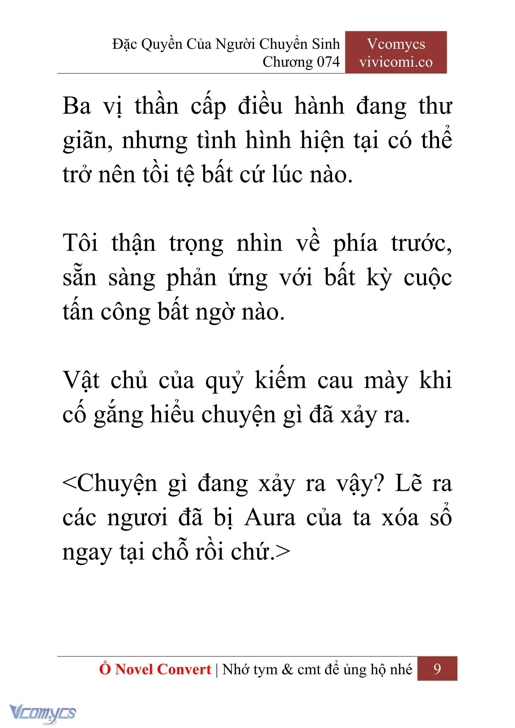 [Novel] Đặc Quyền Của Người Chuyển Sinh Chapter 74 - Trang 12