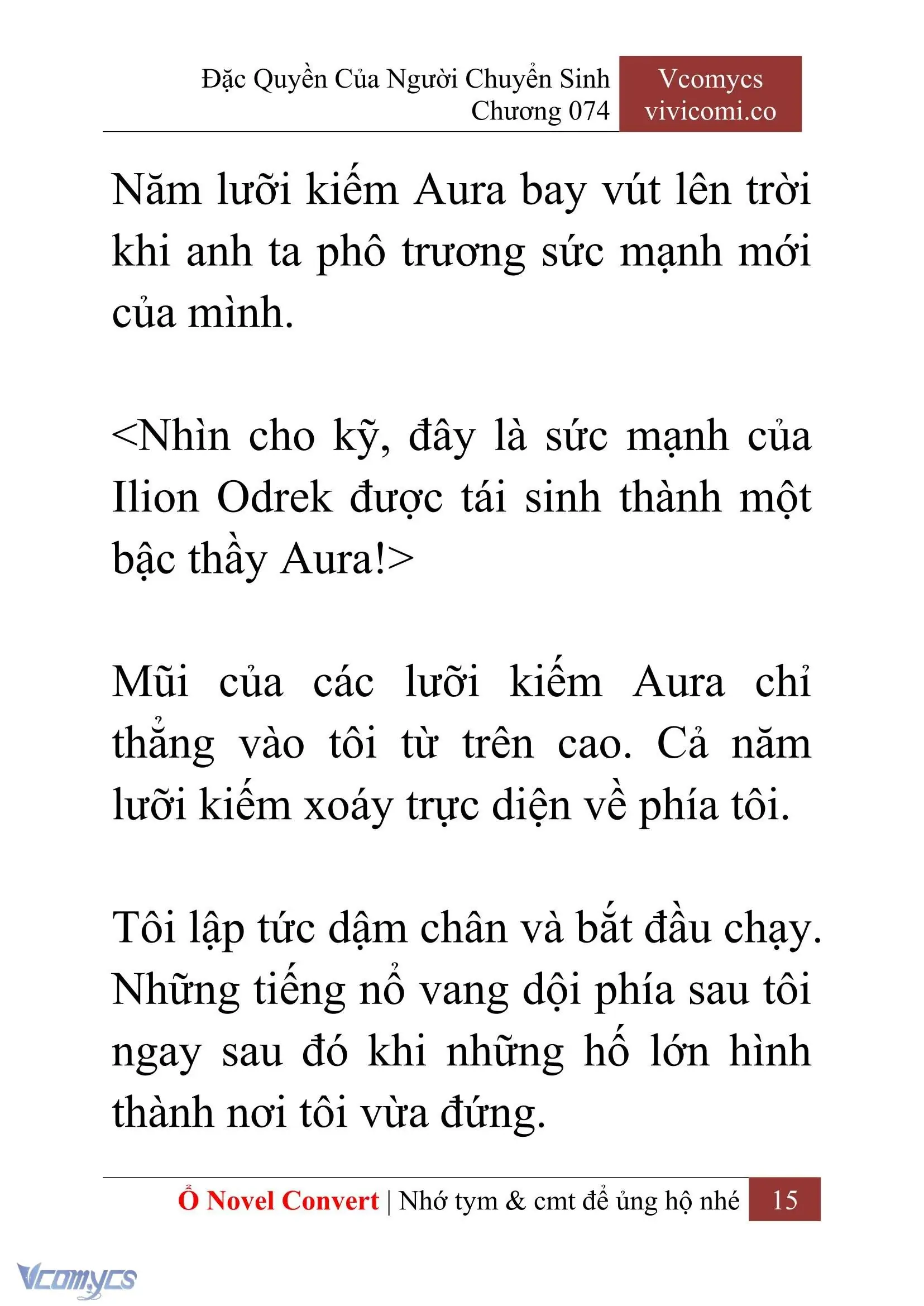 [Novel] Đặc Quyền Của Người Chuyển Sinh Chapter 74 - Trang 18