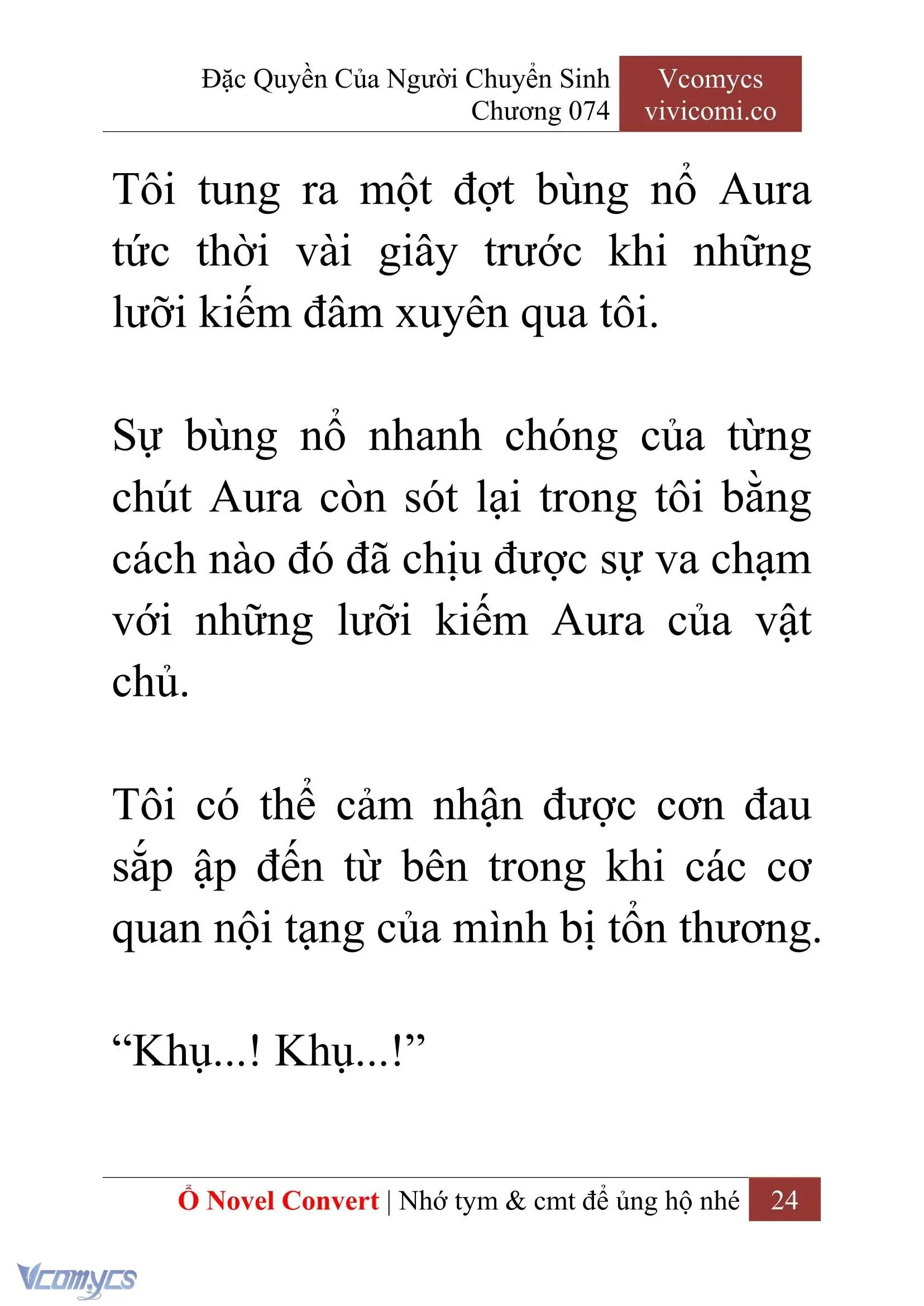 [Novel] Đặc Quyền Của Người Chuyển Sinh Chapter 74 - Trang 27