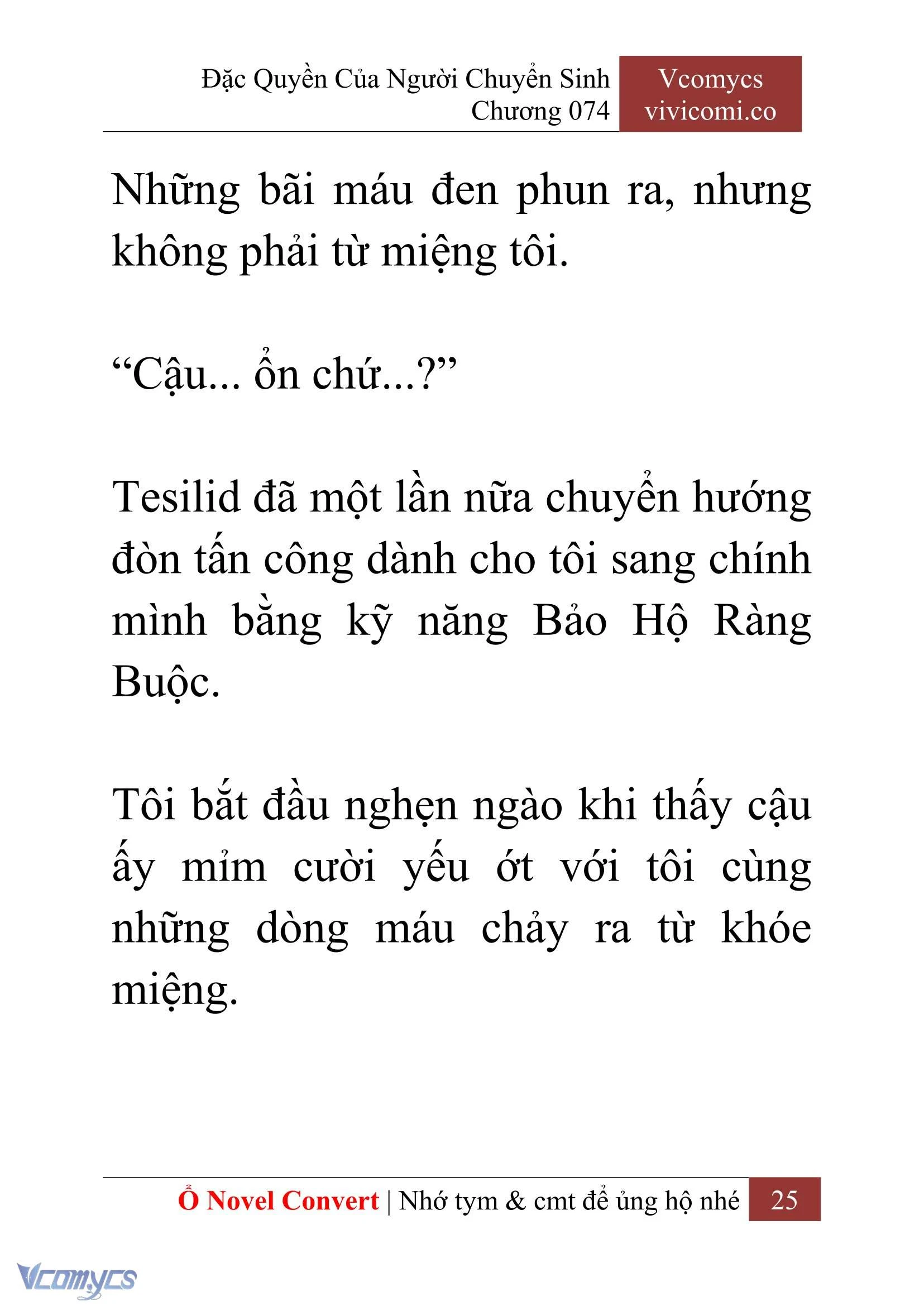 [Novel] Đặc Quyền Của Người Chuyển Sinh Chapter 74 - Trang 28