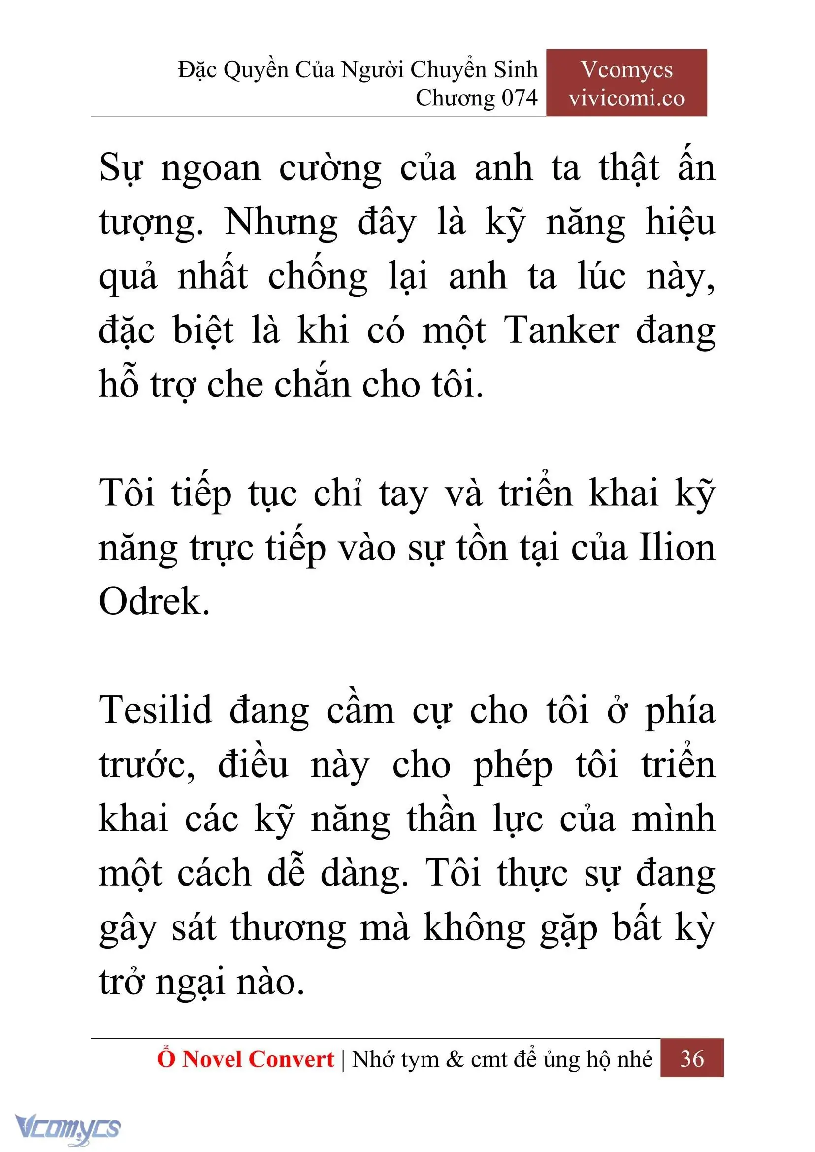 [Novel] Đặc Quyền Của Người Chuyển Sinh Chapter 74 - Trang 39