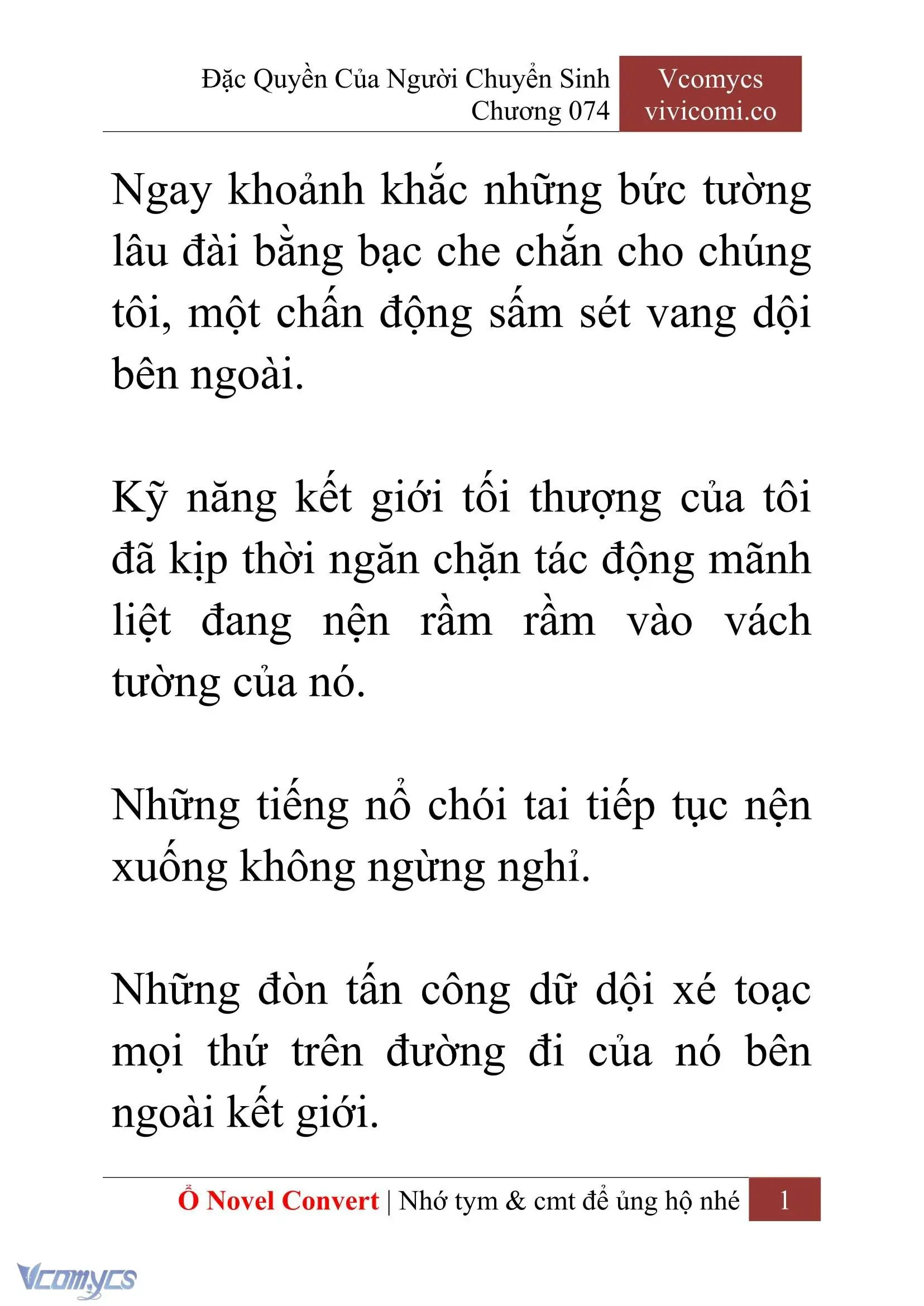 [Novel] Đặc Quyền Của Người Chuyển Sinh Chapter 74 - Trang 4