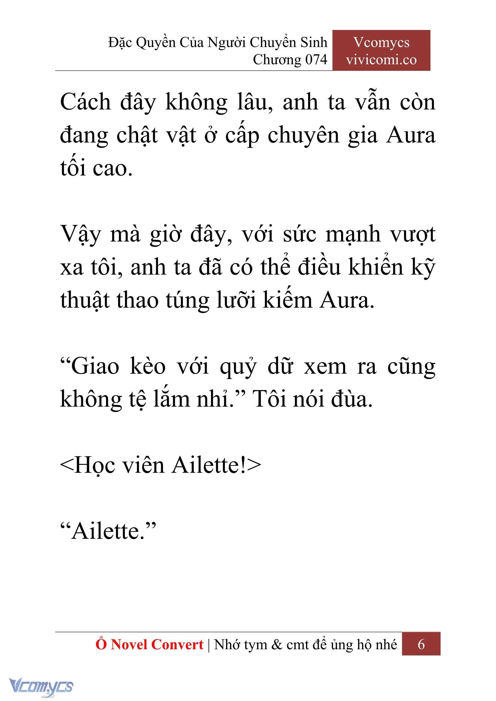 [Novel] Đặc Quyền Của Người Chuyển Sinh Chapter 74 - Trang 9
