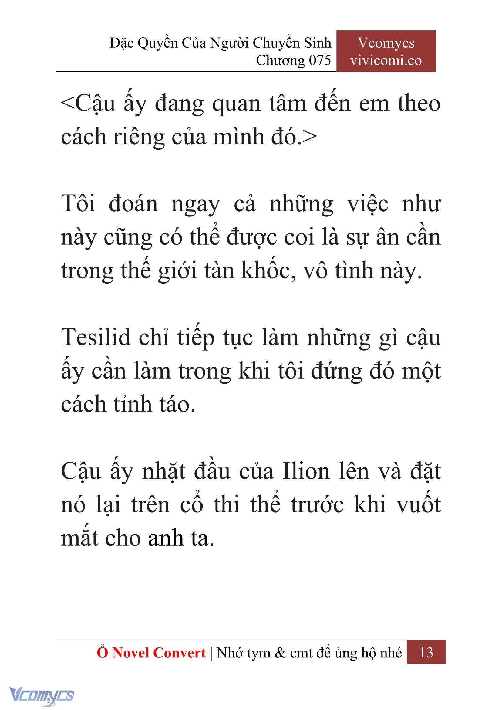 [Novel] Đặc Quyền Của Người Chuyển Sinh Chapter 75 - Trang 16