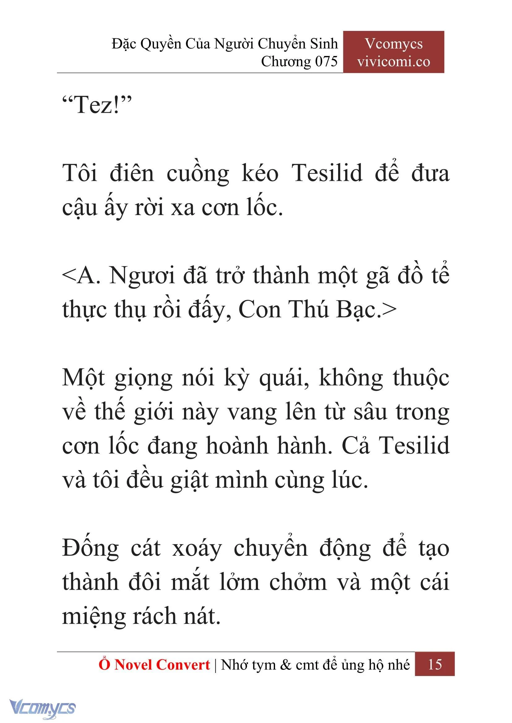 [Novel] Đặc Quyền Của Người Chuyển Sinh Chapter 75 - Trang 18