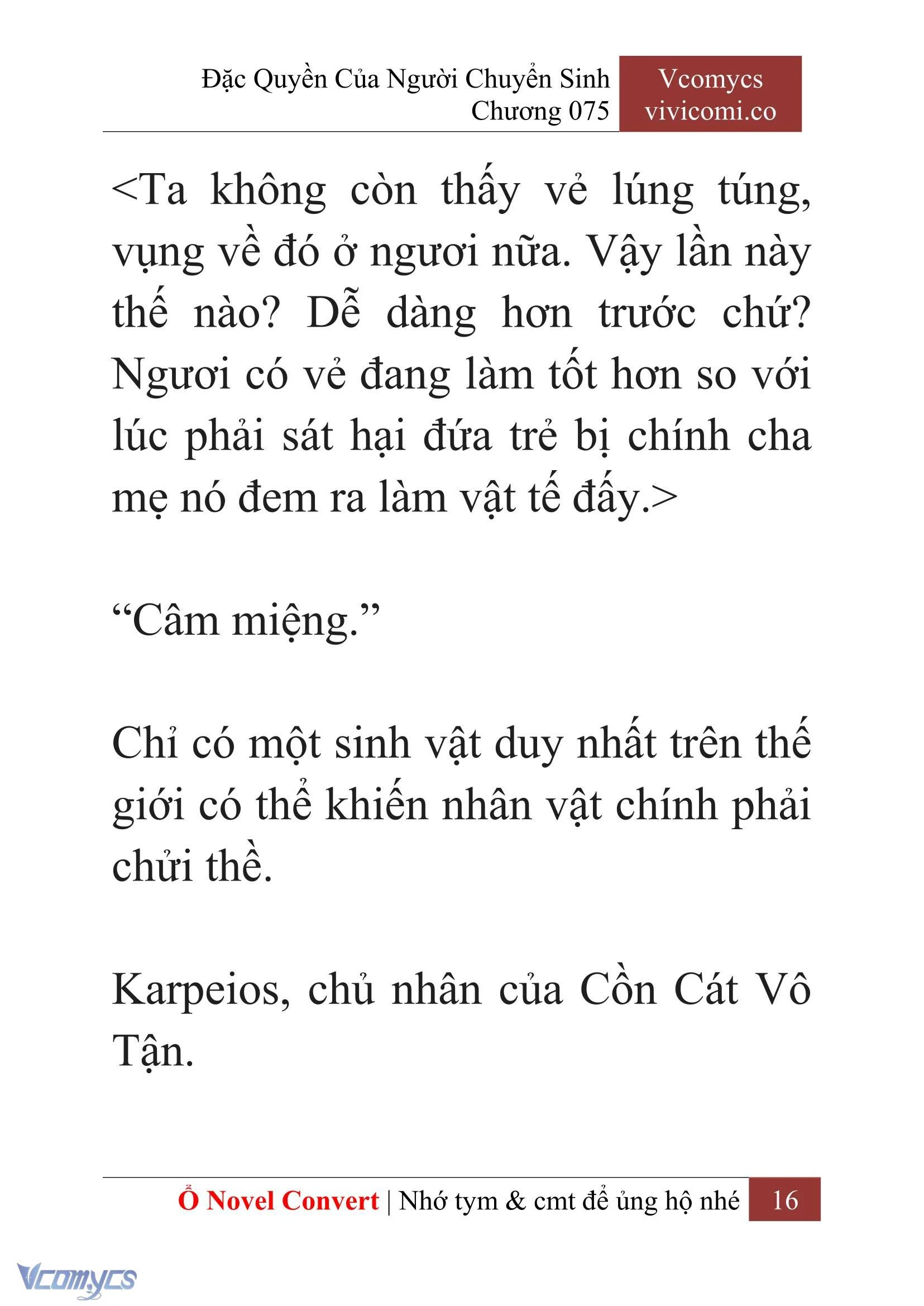 [Novel] Đặc Quyền Của Người Chuyển Sinh Chapter 75 - Trang 19