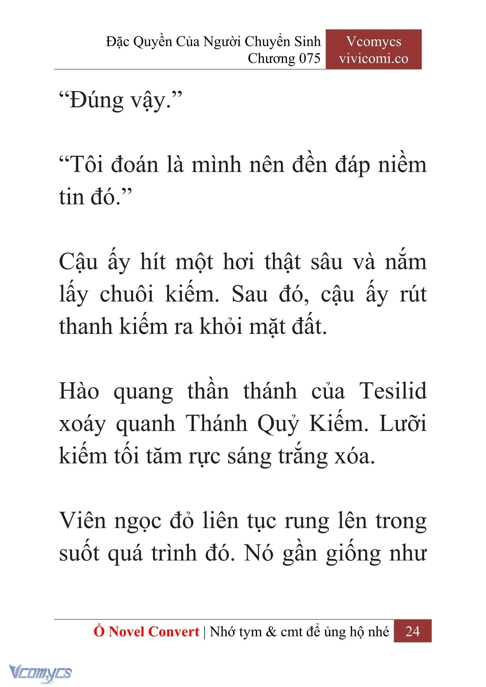 [Novel] Đặc Quyền Của Người Chuyển Sinh Chapter 75 - Trang 27