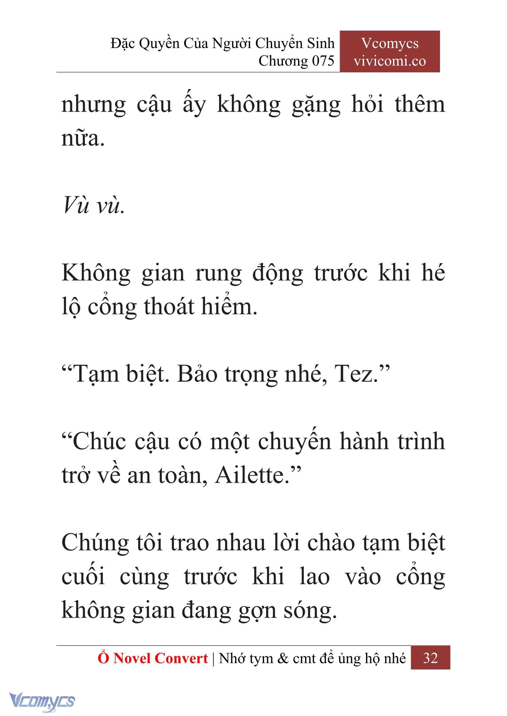 [Novel] Đặc Quyền Của Người Chuyển Sinh Chapter 75 - Trang 35