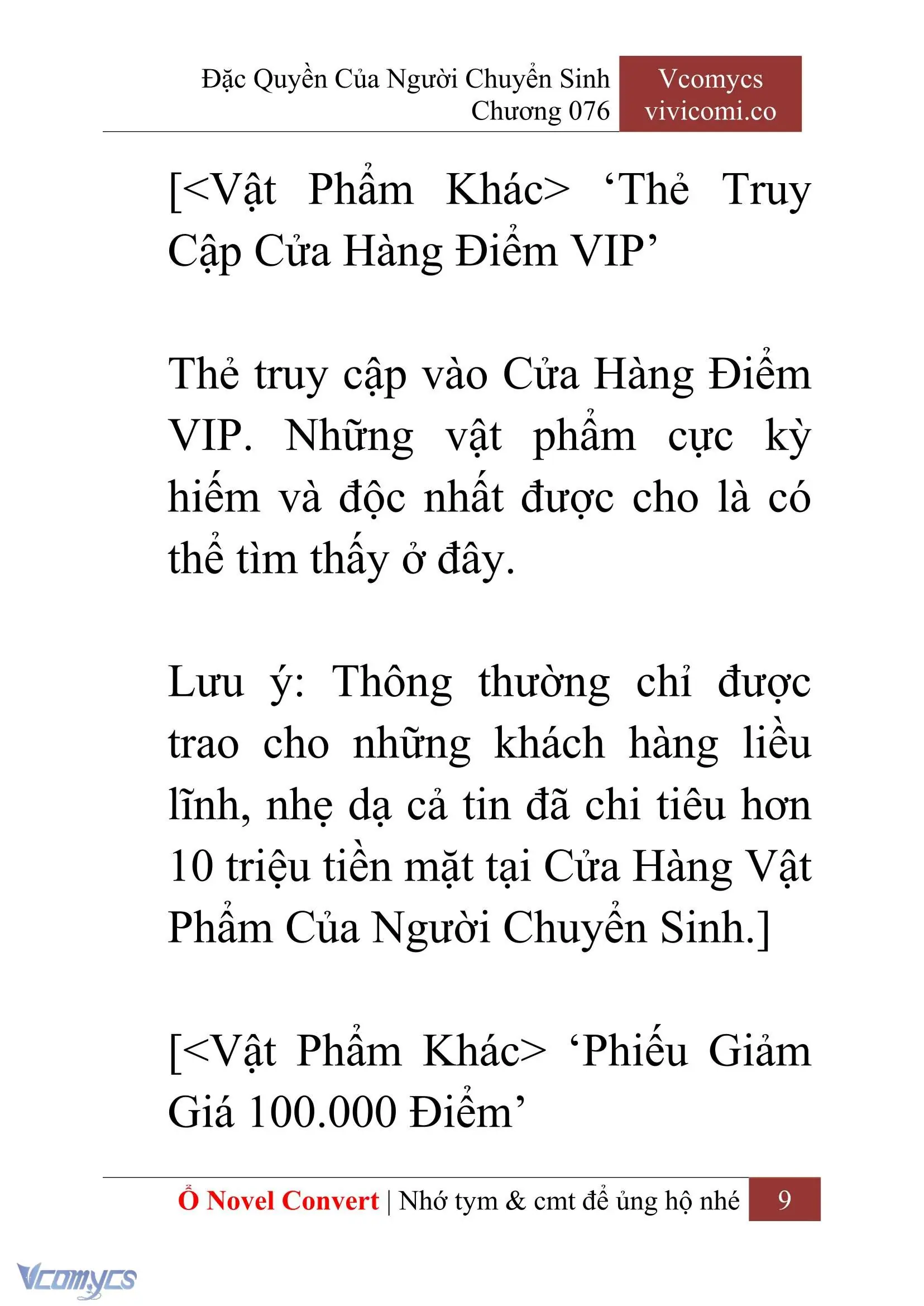 [Novel] Đặc Quyền Của Người Chuyển Sinh Chapter 76 - Trang 12