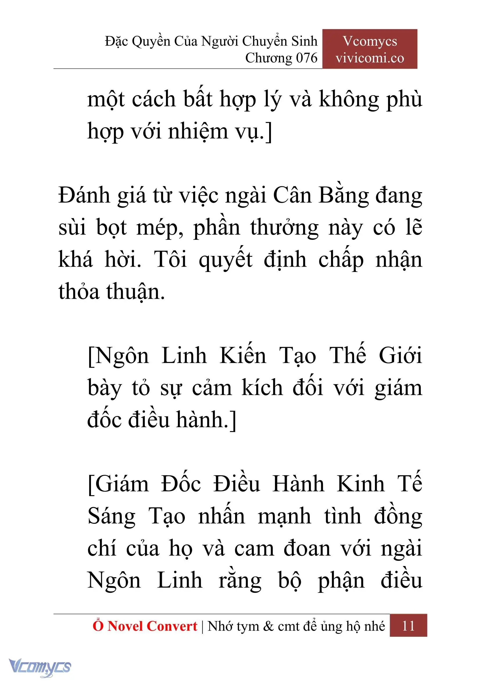 [Novel] Đặc Quyền Của Người Chuyển Sinh Chapter 76 - Trang 14