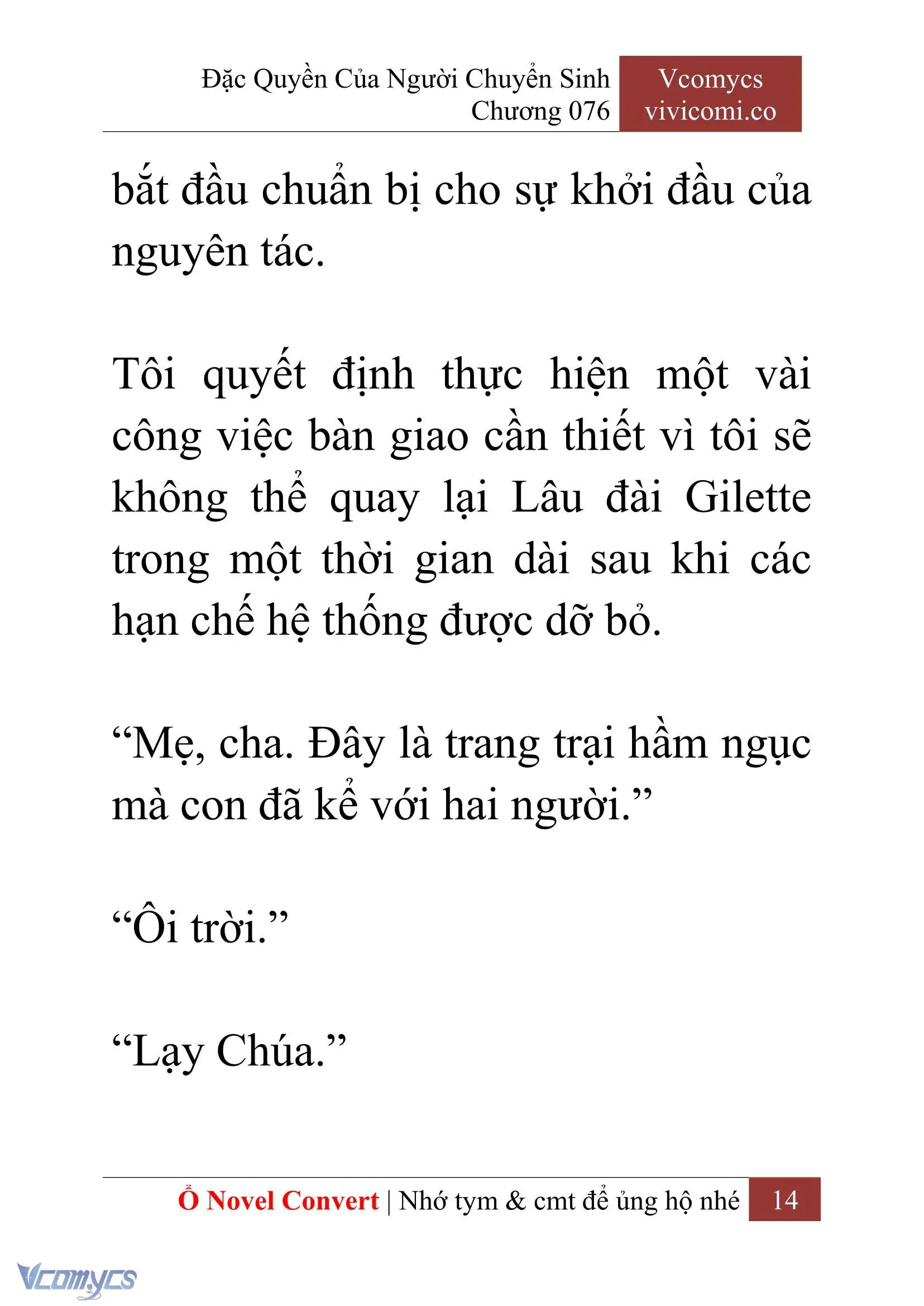 [Novel] Đặc Quyền Của Người Chuyển Sinh Chapter 76 - Trang 17