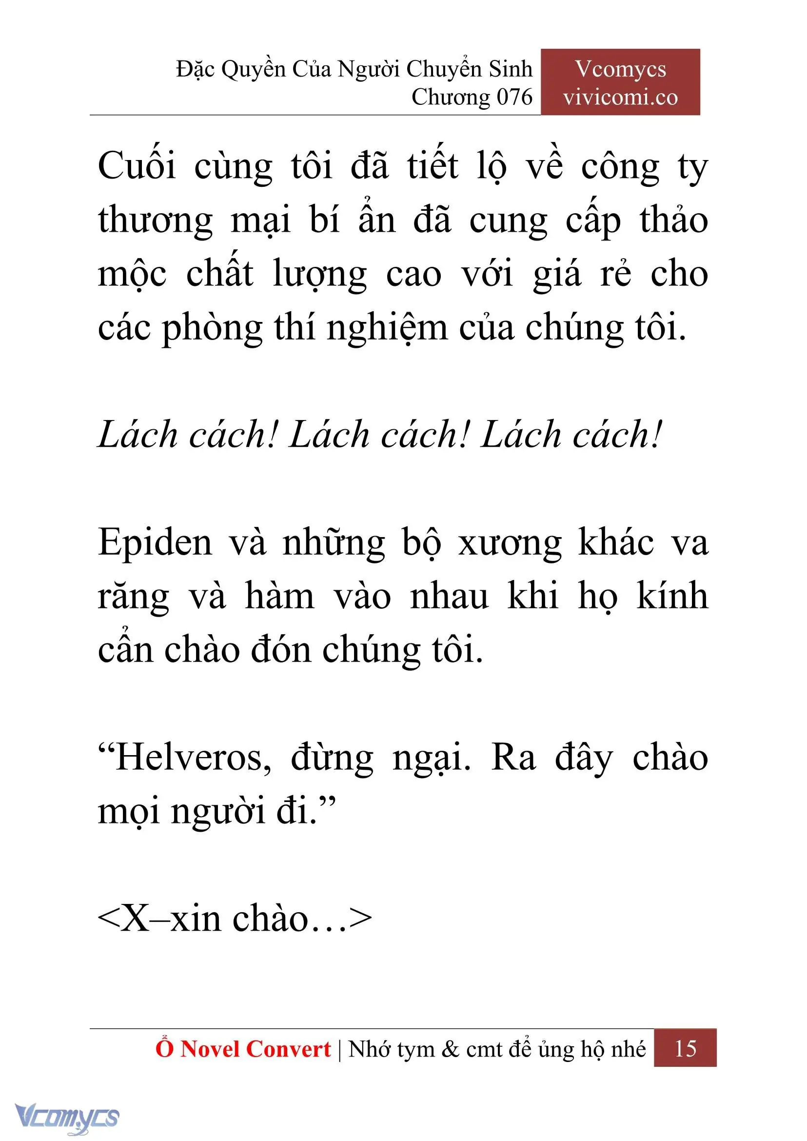 [Novel] Đặc Quyền Của Người Chuyển Sinh Chapter 76 - Trang 18