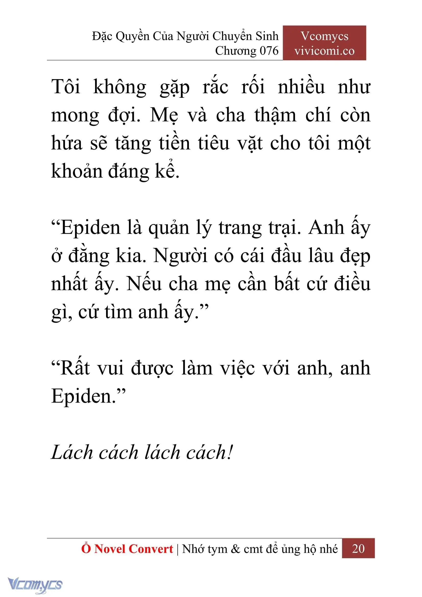 [Novel] Đặc Quyền Của Người Chuyển Sinh Chapter 76 - Trang 23