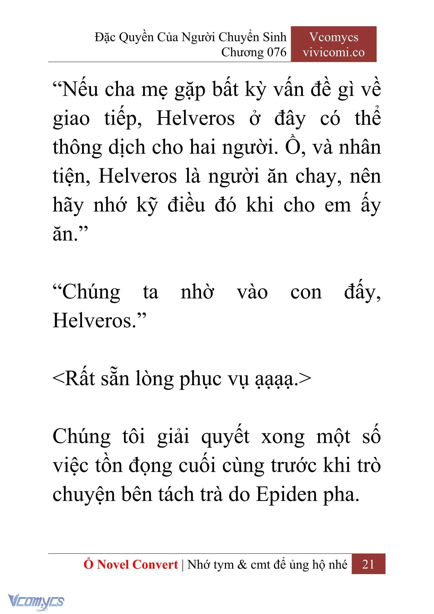 [Novel] Đặc Quyền Của Người Chuyển Sinh Chapter 76 - Trang 24