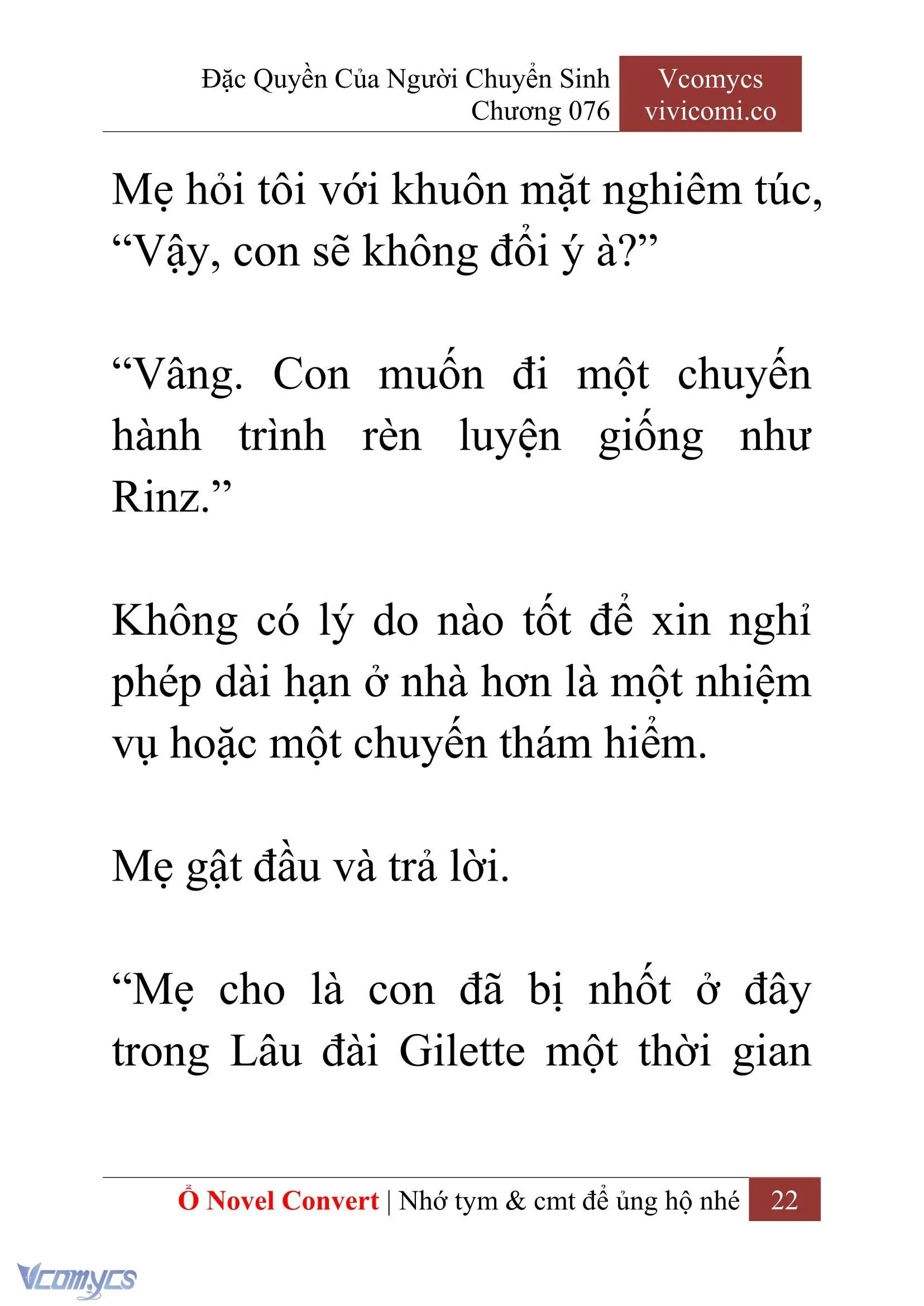 [Novel] Đặc Quyền Của Người Chuyển Sinh Chapter 76 - Trang 25