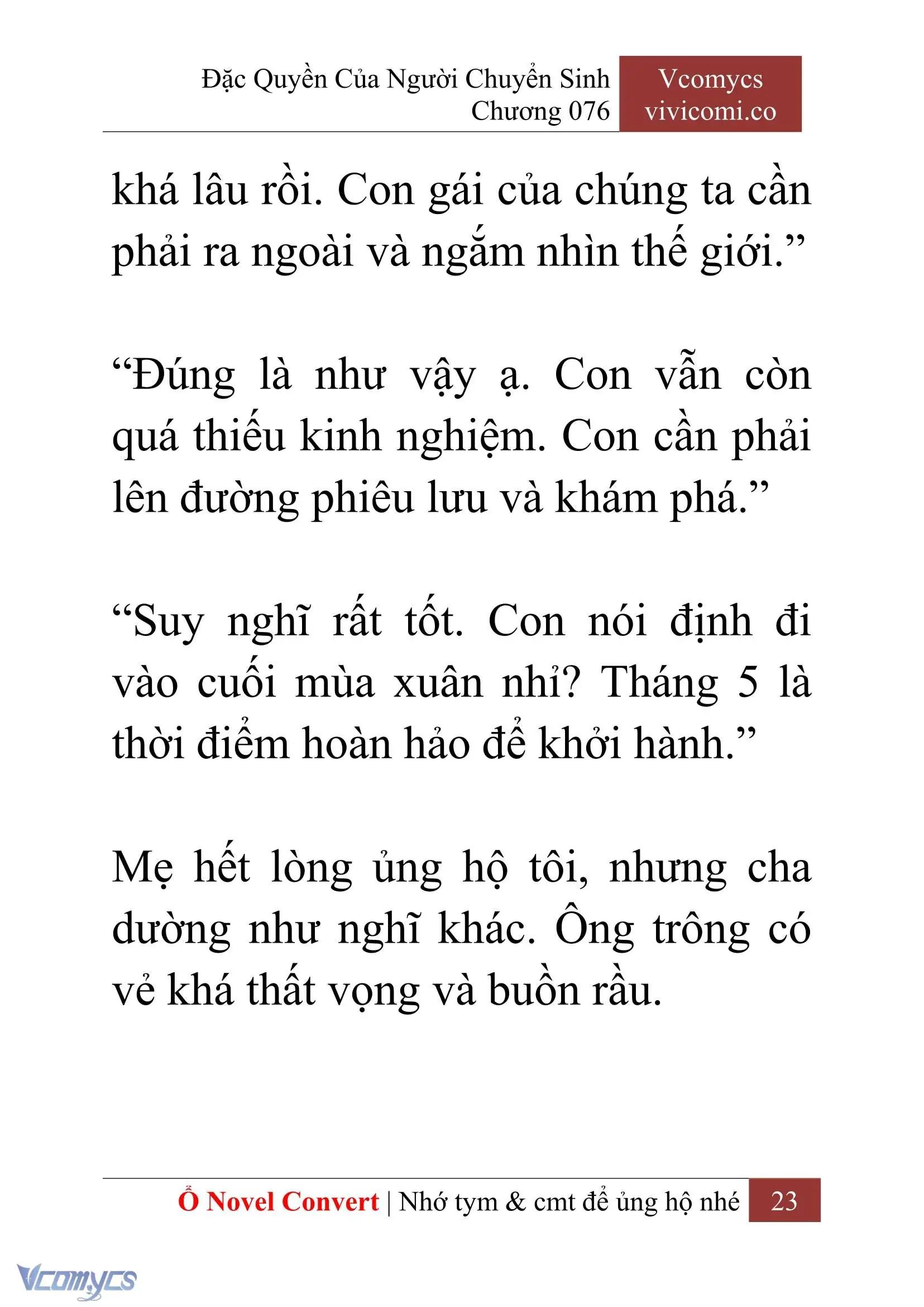 [Novel] Đặc Quyền Của Người Chuyển Sinh Chapter 76 - Trang 26
