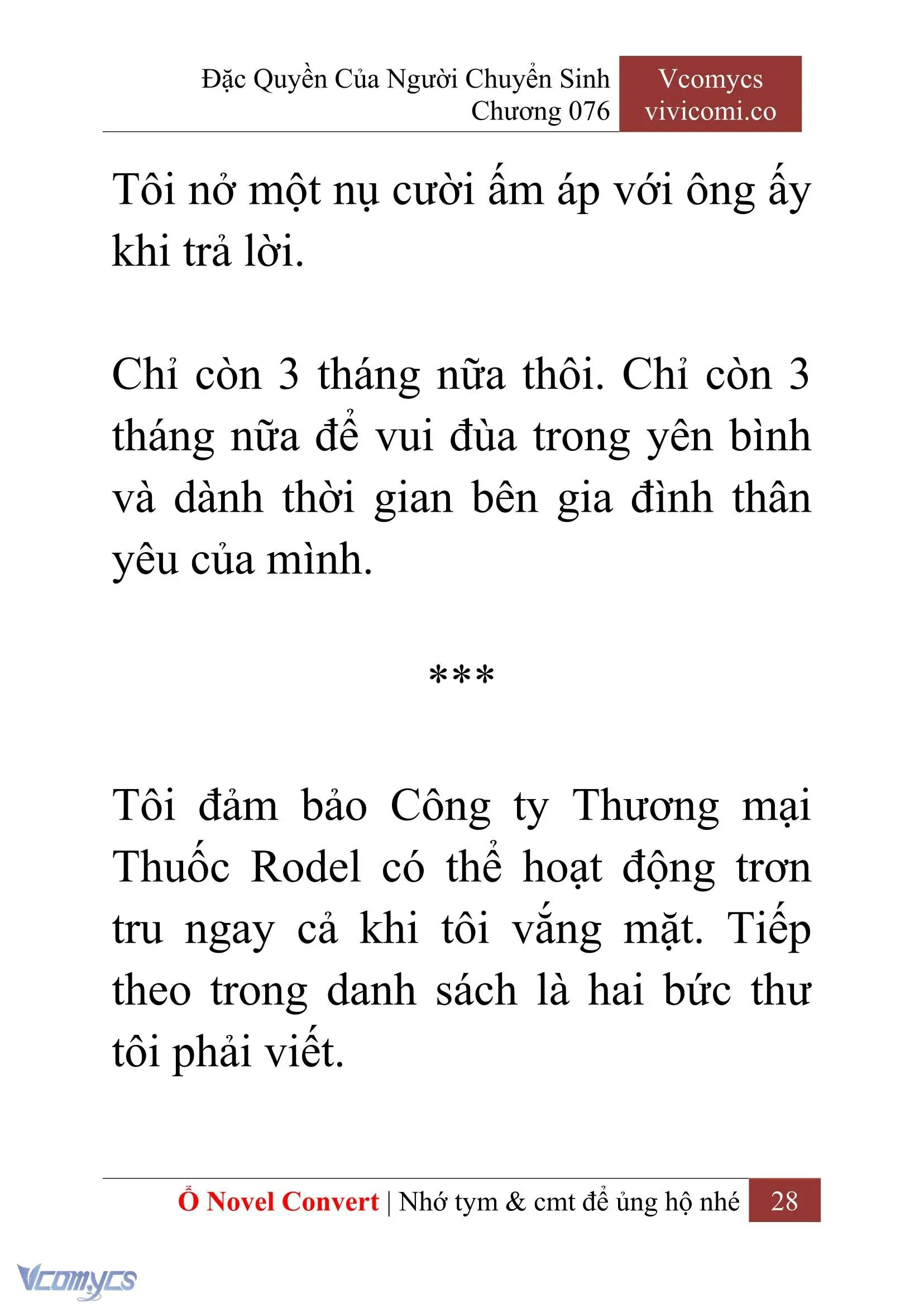 [Novel] Đặc Quyền Của Người Chuyển Sinh Chapter 76 - Trang 31