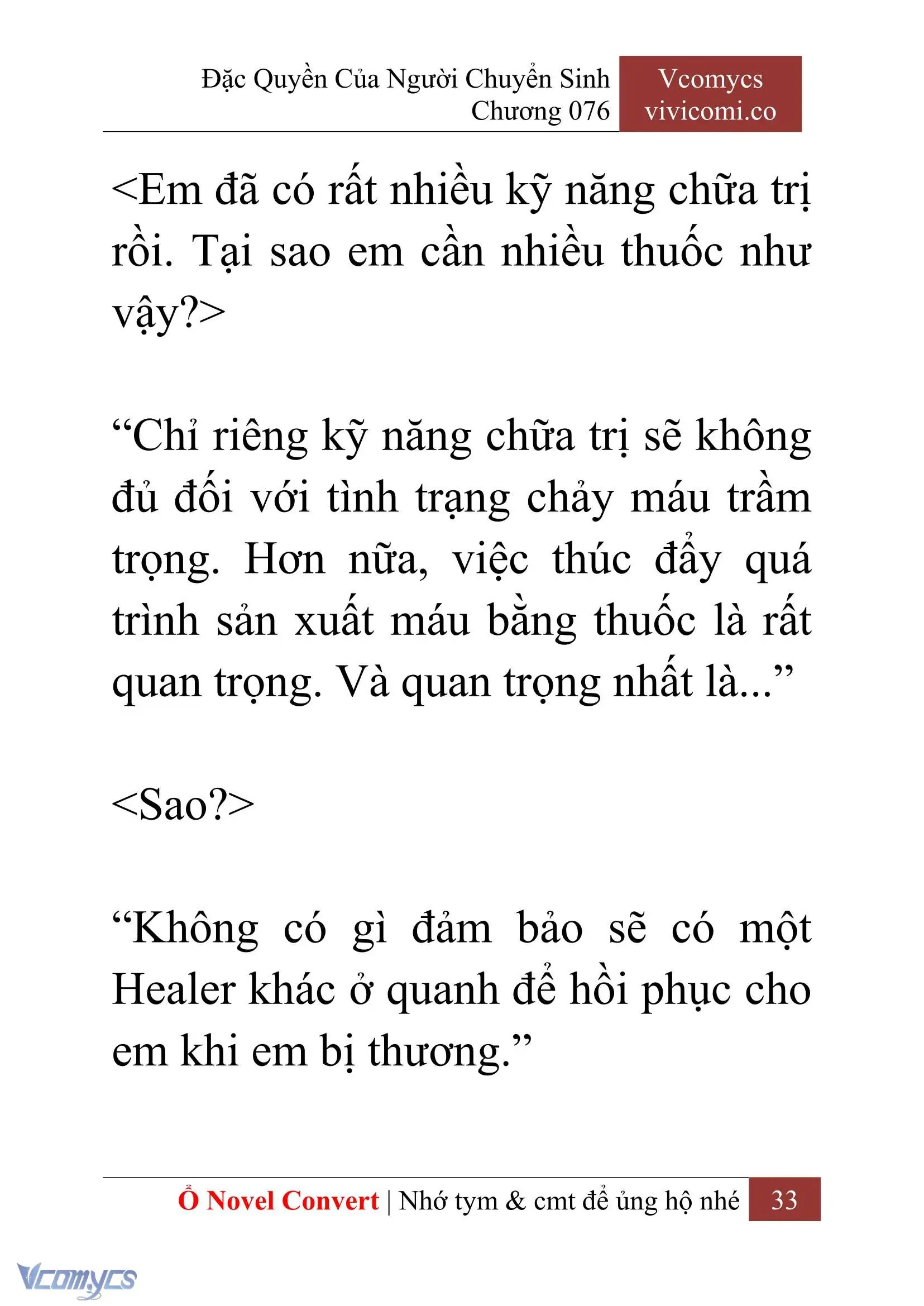 [Novel] Đặc Quyền Của Người Chuyển Sinh Chapter 76 - Trang 36