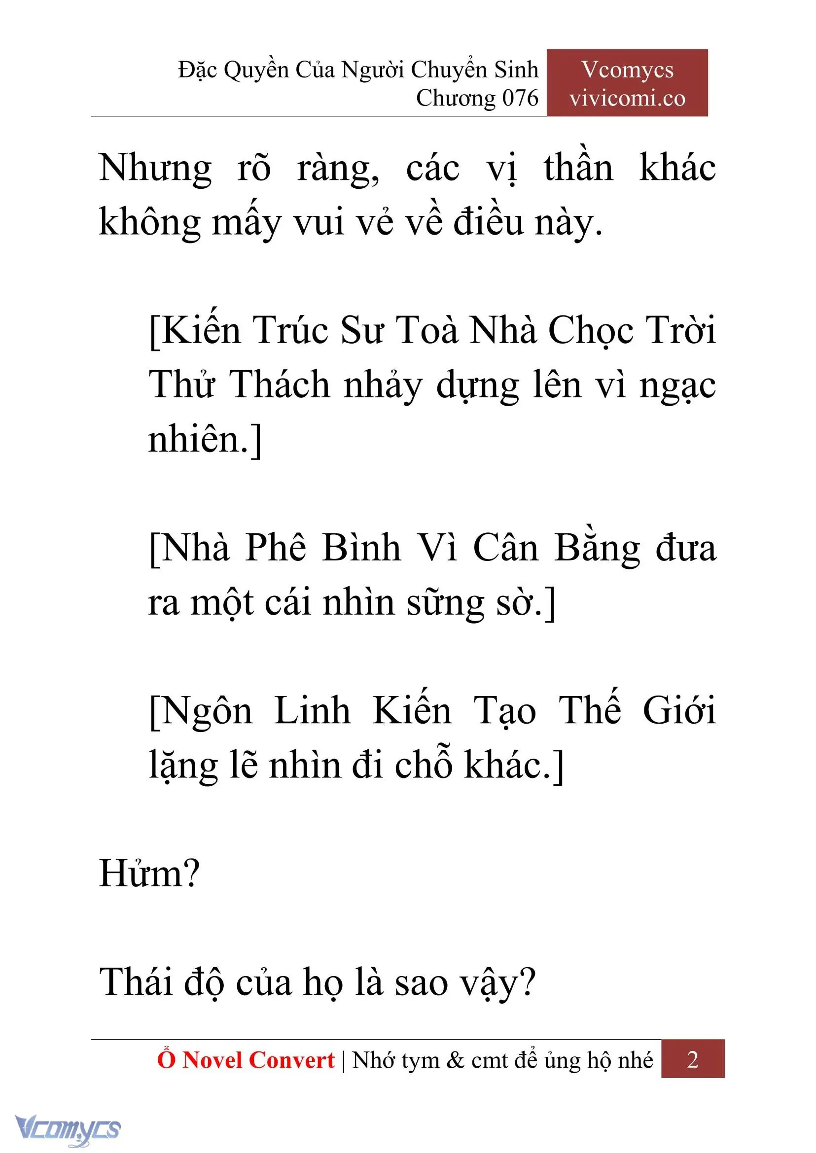 [Novel] Đặc Quyền Của Người Chuyển Sinh Chapter 76 - Trang 5