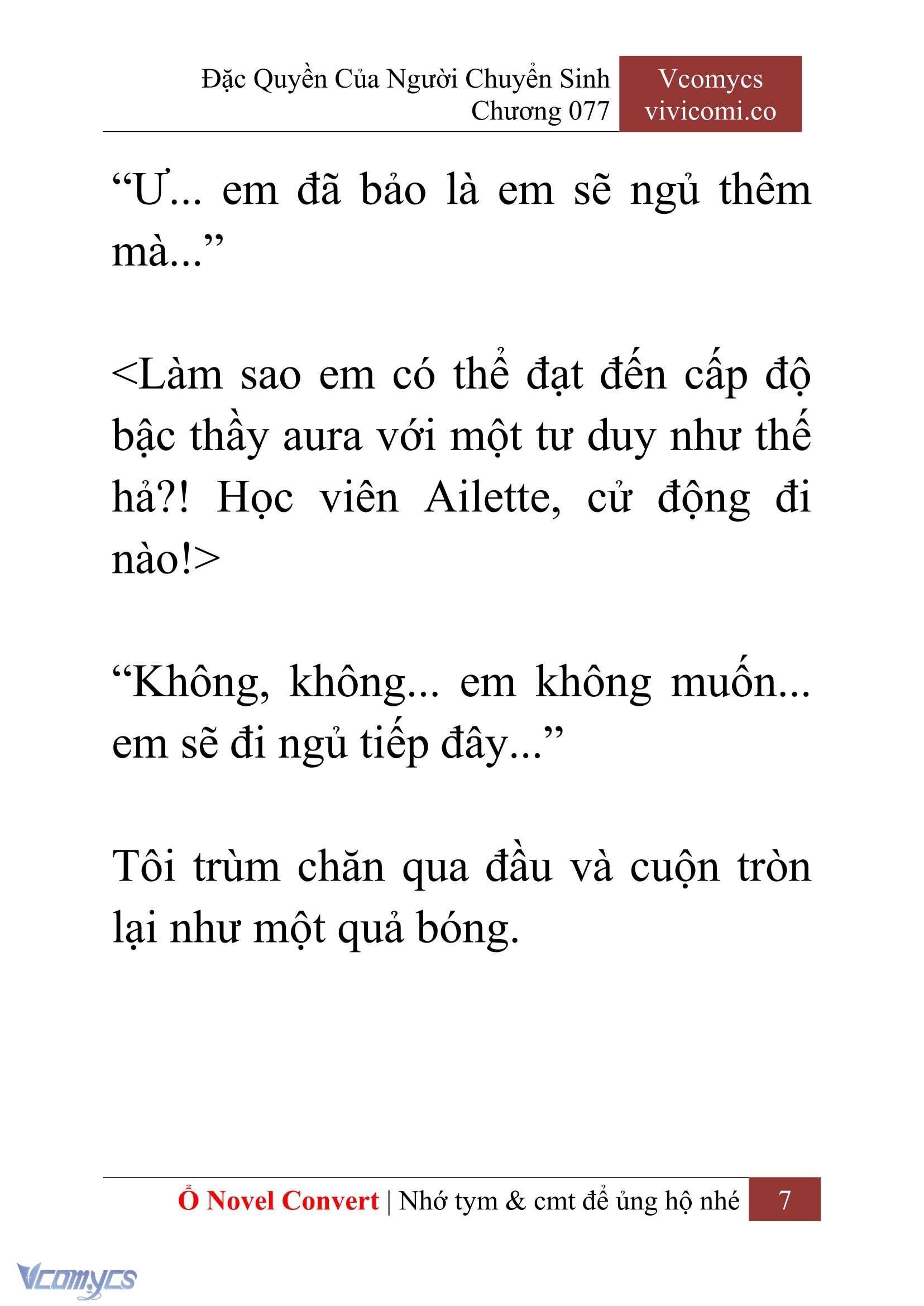 [Novel] Đặc Quyền Của Người Chuyển Sinh Chapter 77 - Trang 10